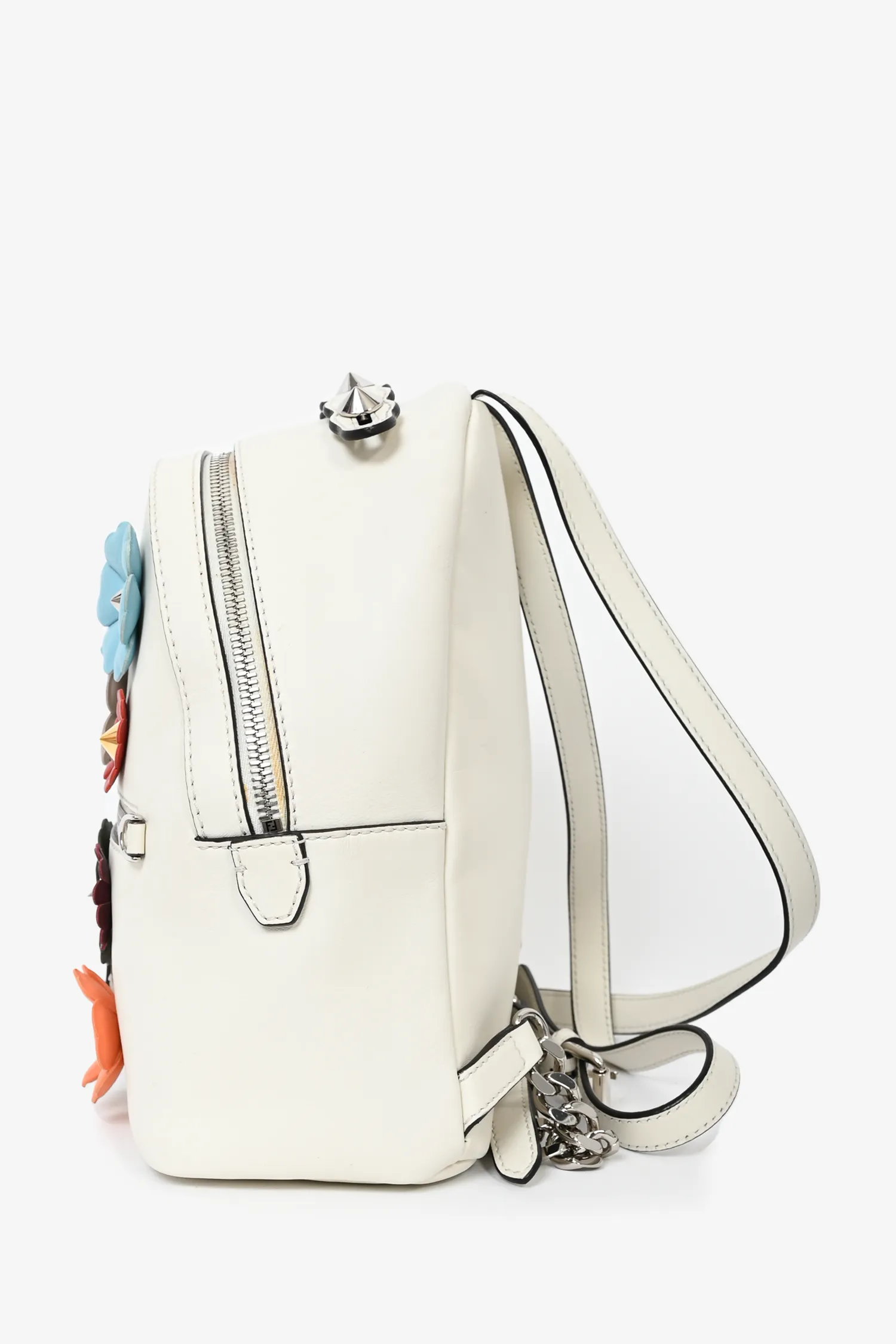 Fendi Cream Mini Flowerland Backpack