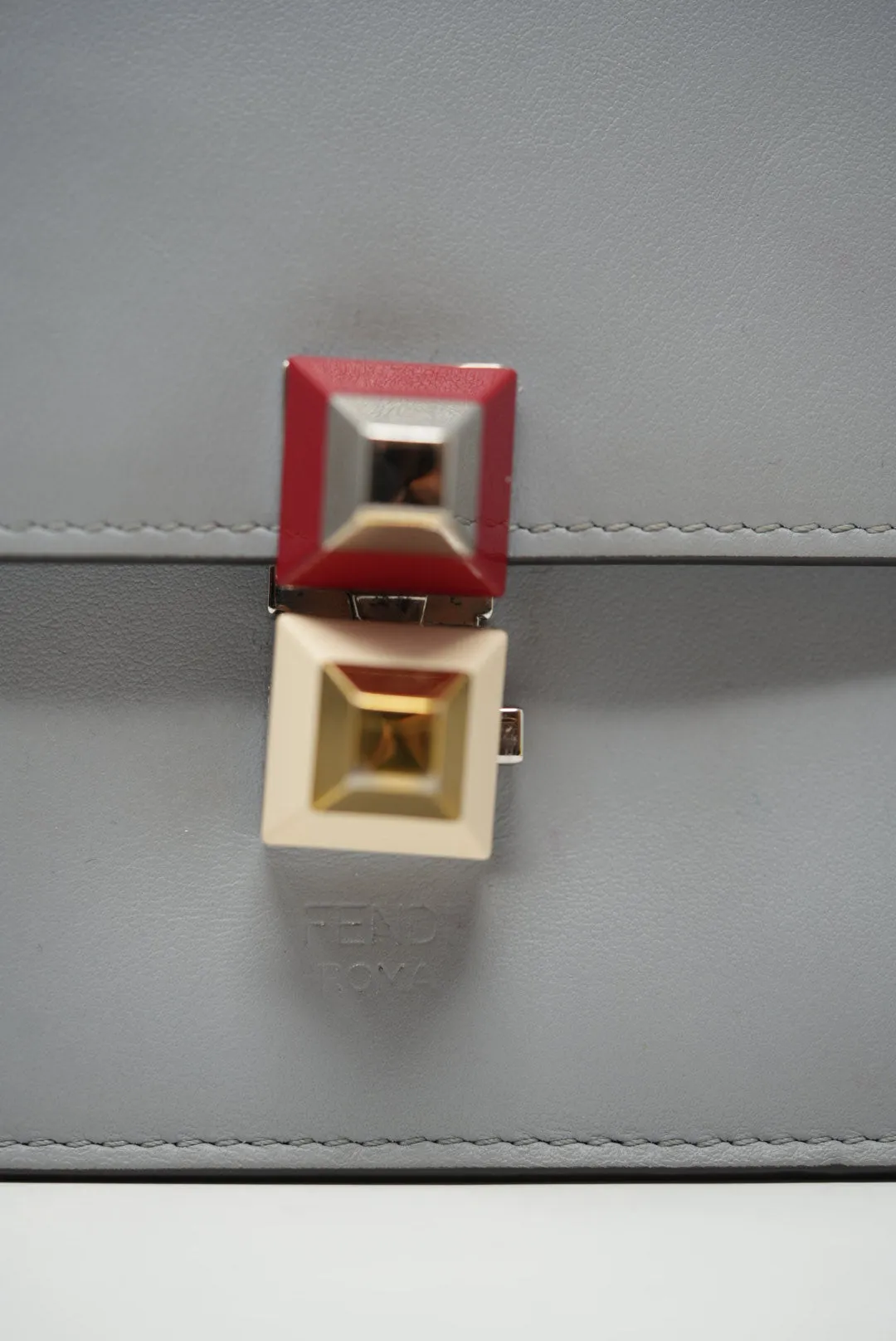 FENDI Kan I Shoulder Bag Blue