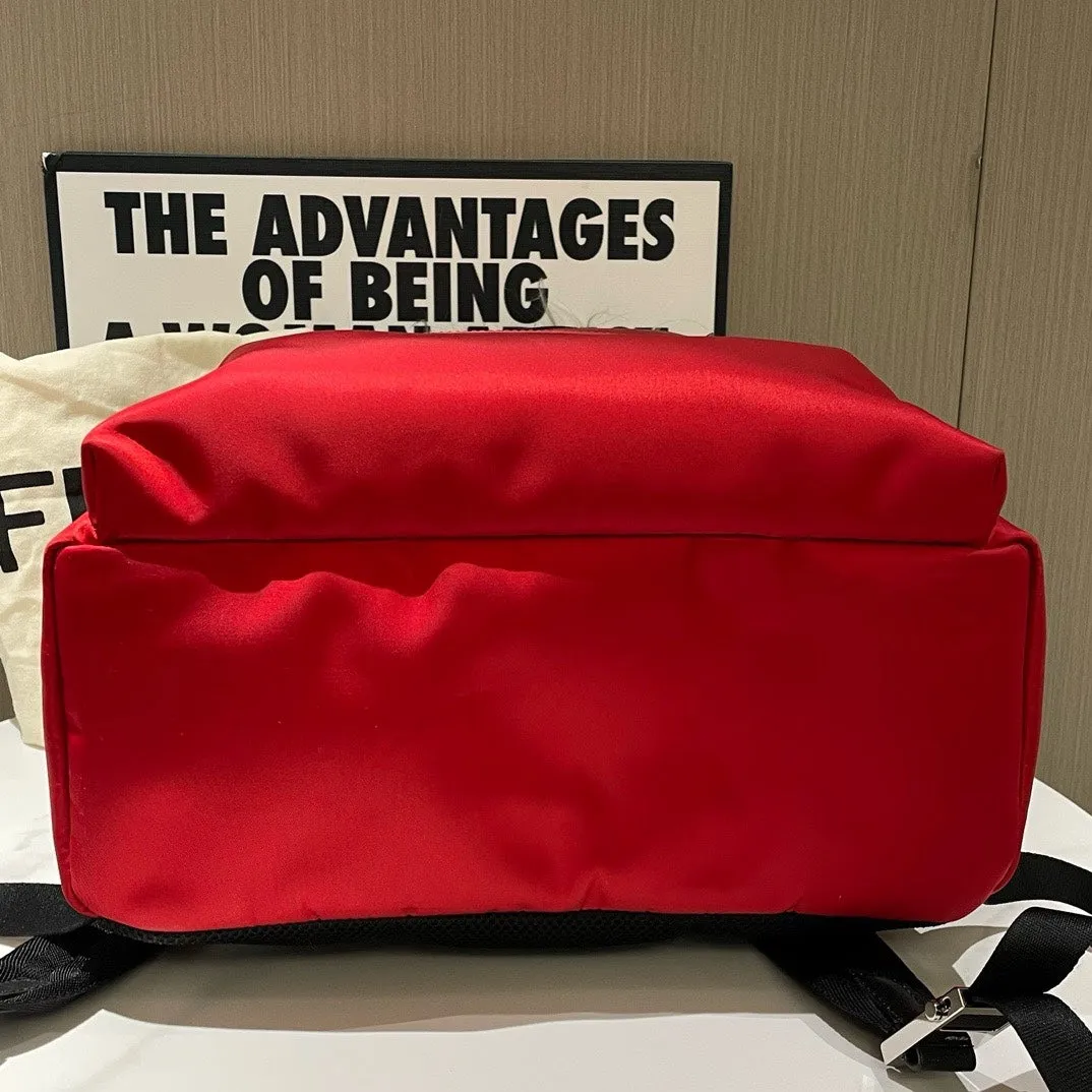 Fendi Little Monster Red Backpack