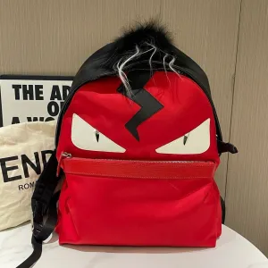 Fendi Little Monster Red Backpack