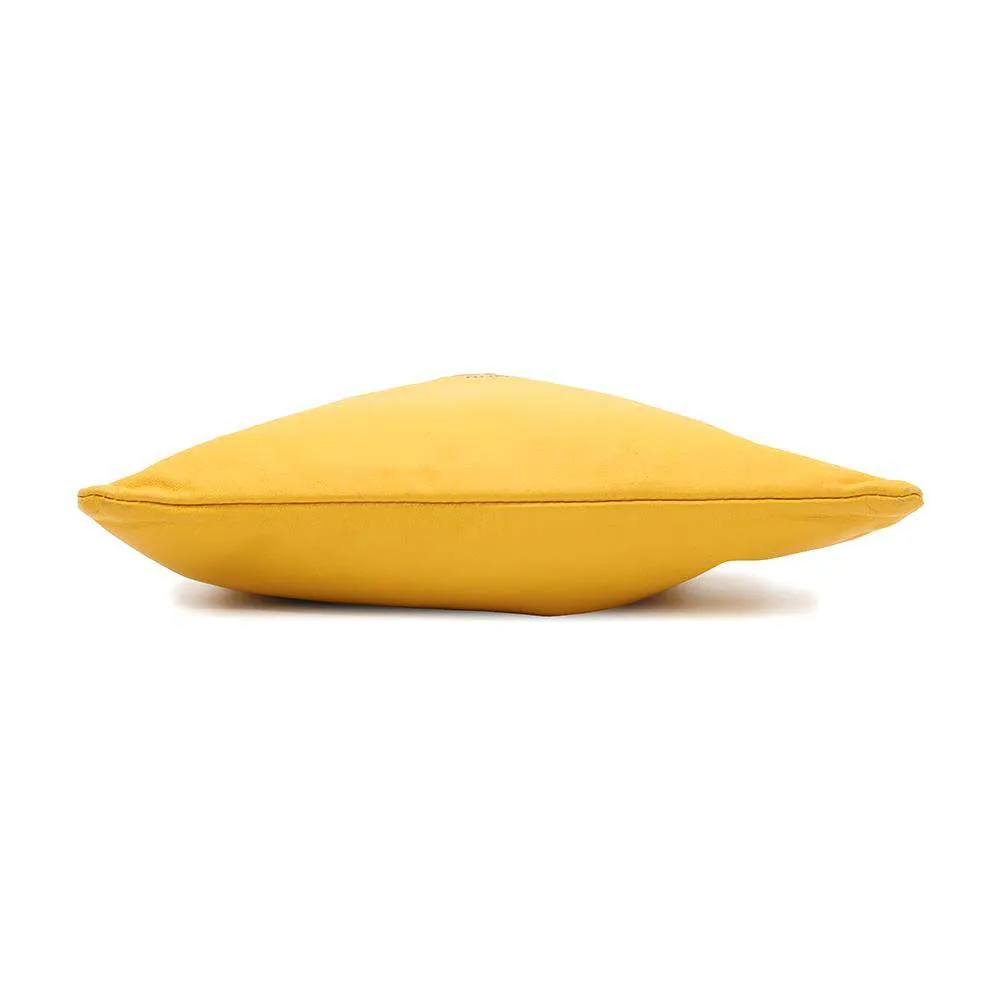 FENDI Slim Clutch Shoulder Bag Yellow7VA510 Leather