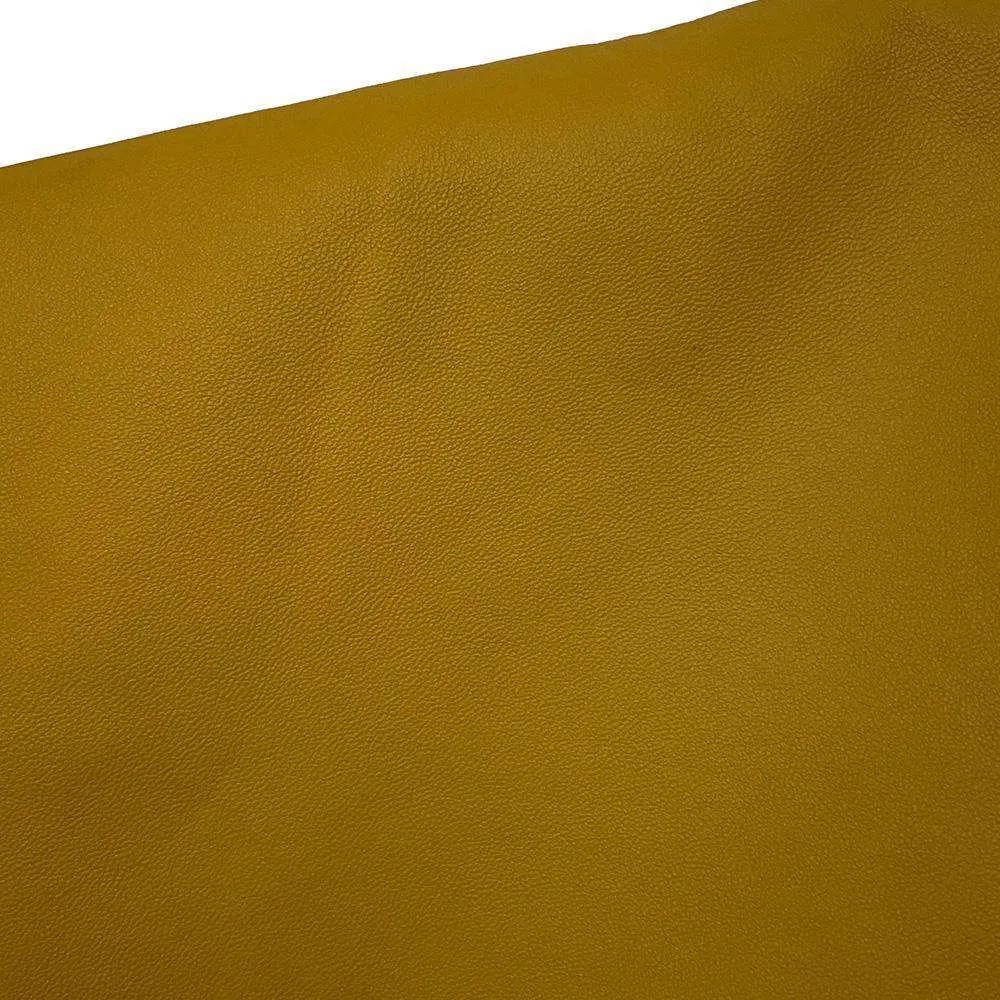 FENDI Slim Clutch Shoulder Bag Yellow7VA510 Leather