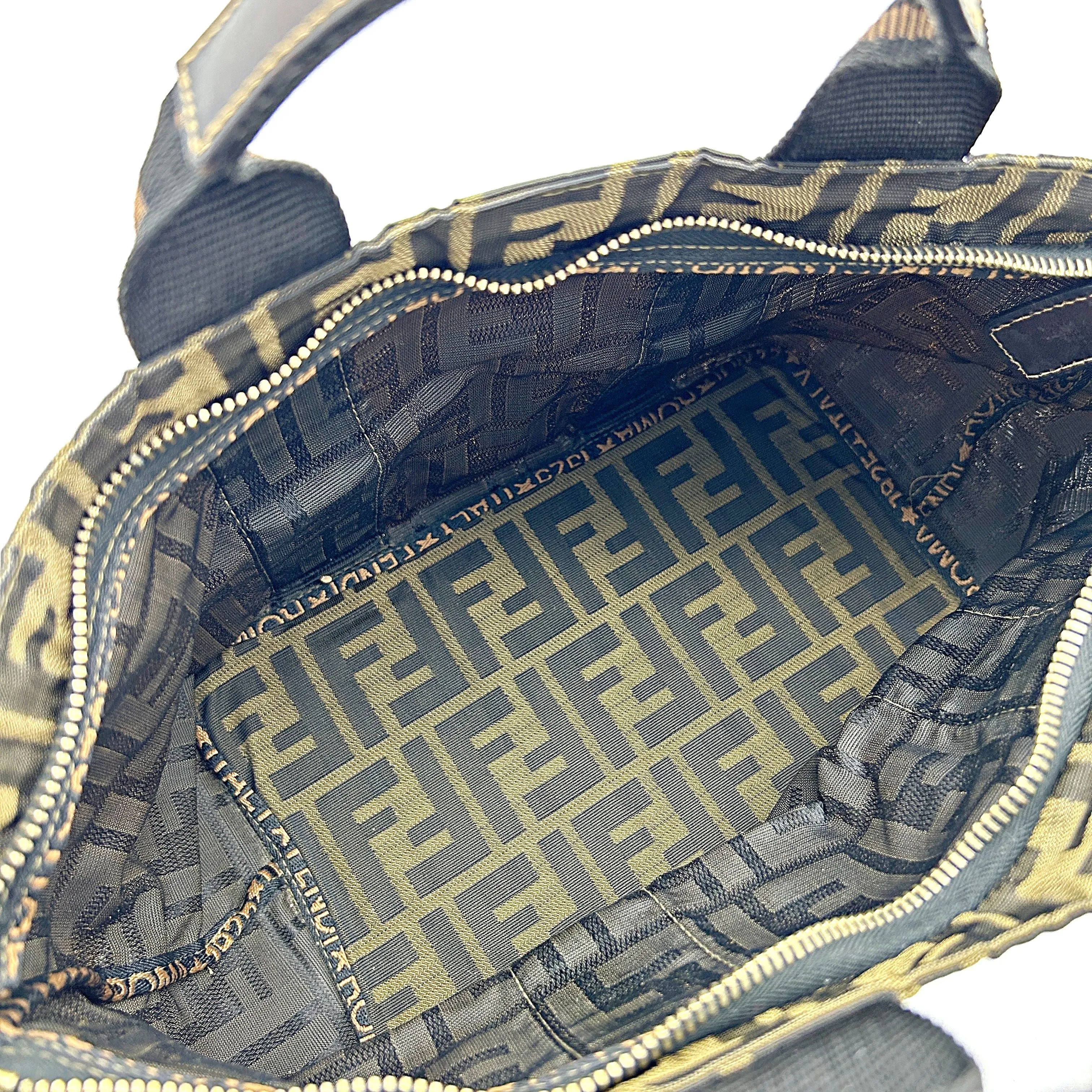Fendi Zucca FF Top Handle Bag Vintage - Brown Totes, Handbags fe5614ct