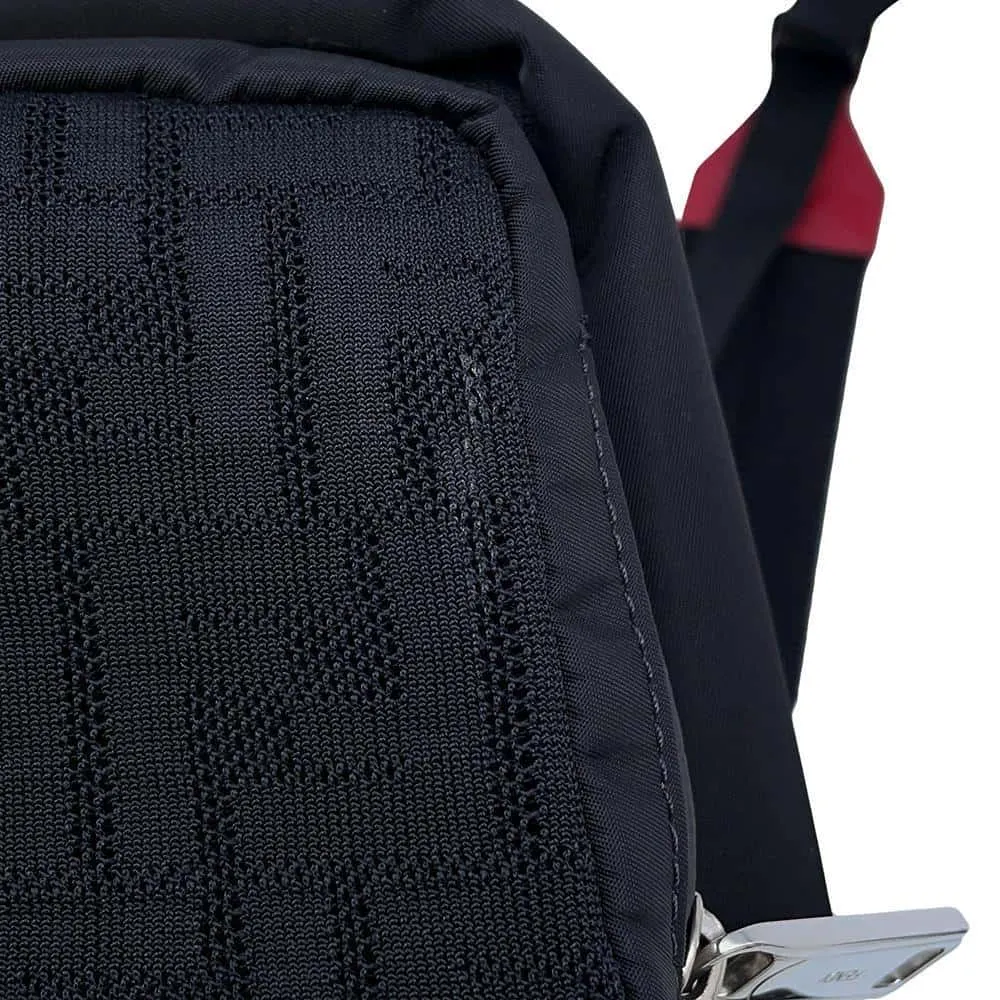 FENDI Zucca Pattern Backpack Black7VZ047 Leather Mesh