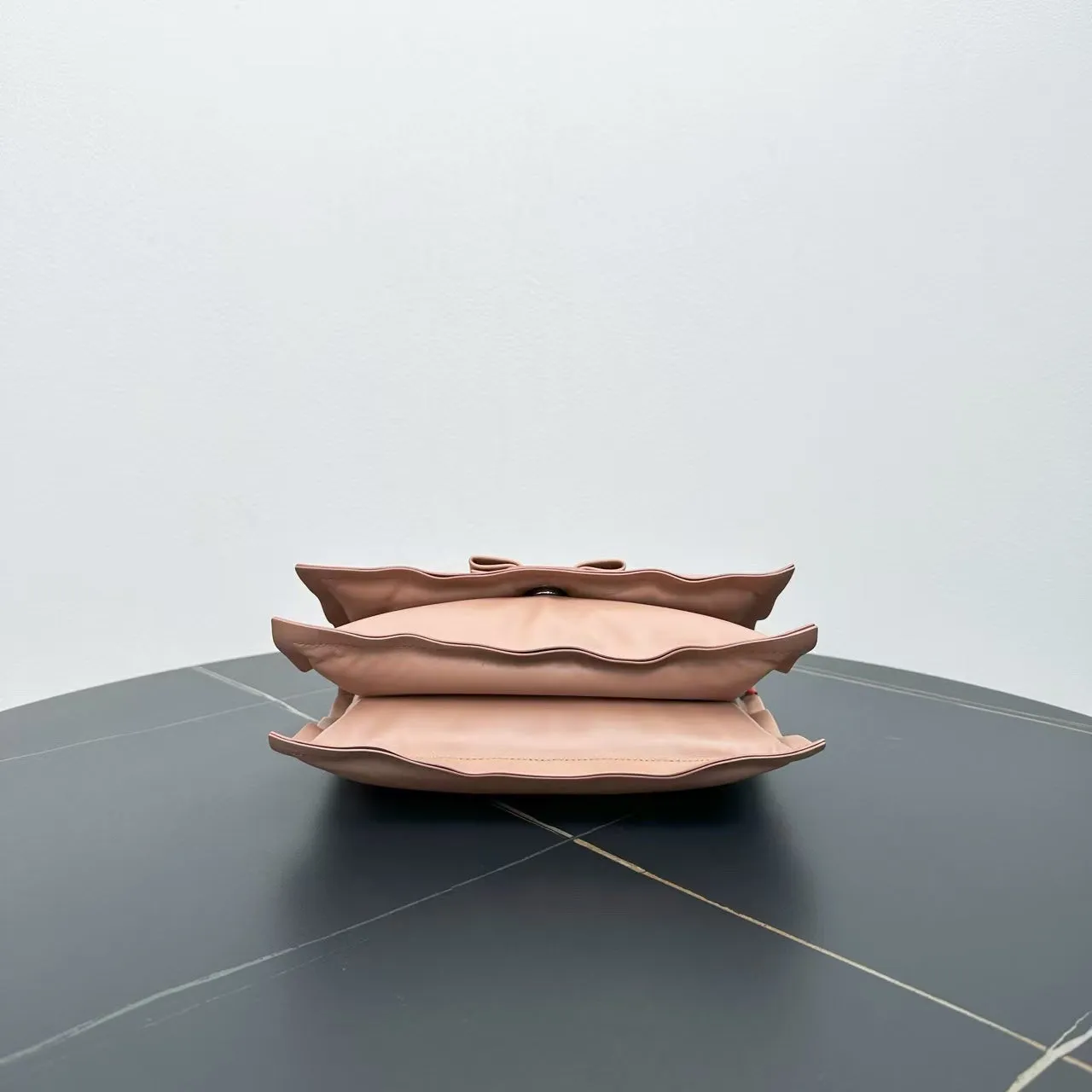 Ferragamo Vara Bow Blush Pink Leather Shoulder Bag