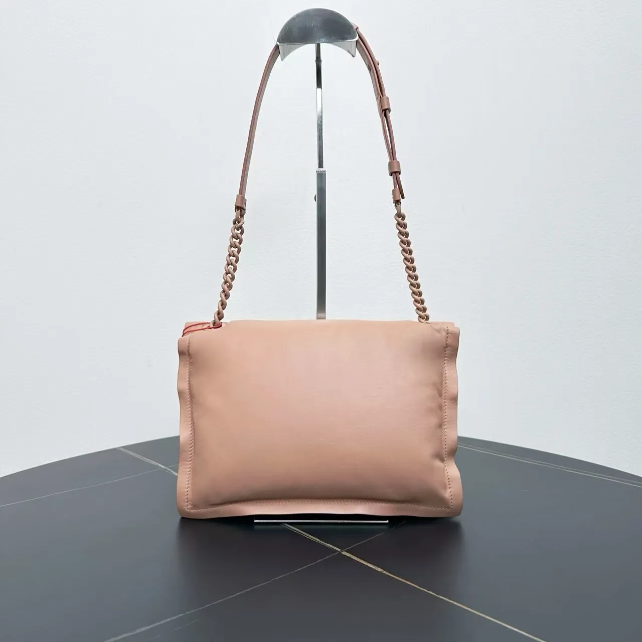 Ferragamo Vara Bow Blush Pink Leather Shoulder Bag