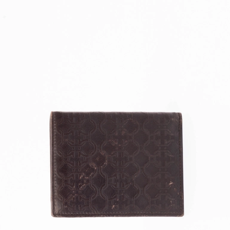 Ferragamo Gancini Embossed Print Wallet