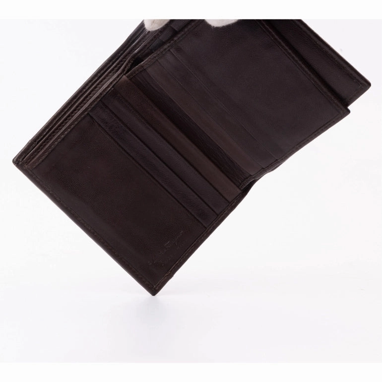 Ferragamo Gancini Embossed Print Wallet
