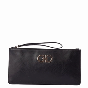 Ferragamo Gancio Wristlet Zip Pouch