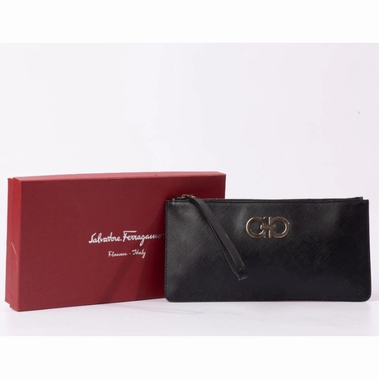 Ferragamo Gancio Wristlet Zip Pouch
