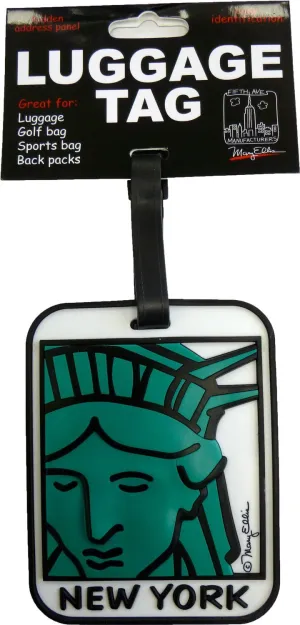 Fifth Avenue Manufacturers Large Heavy Duty Vulcanized Rubber Multi Color Name Tag statue of li