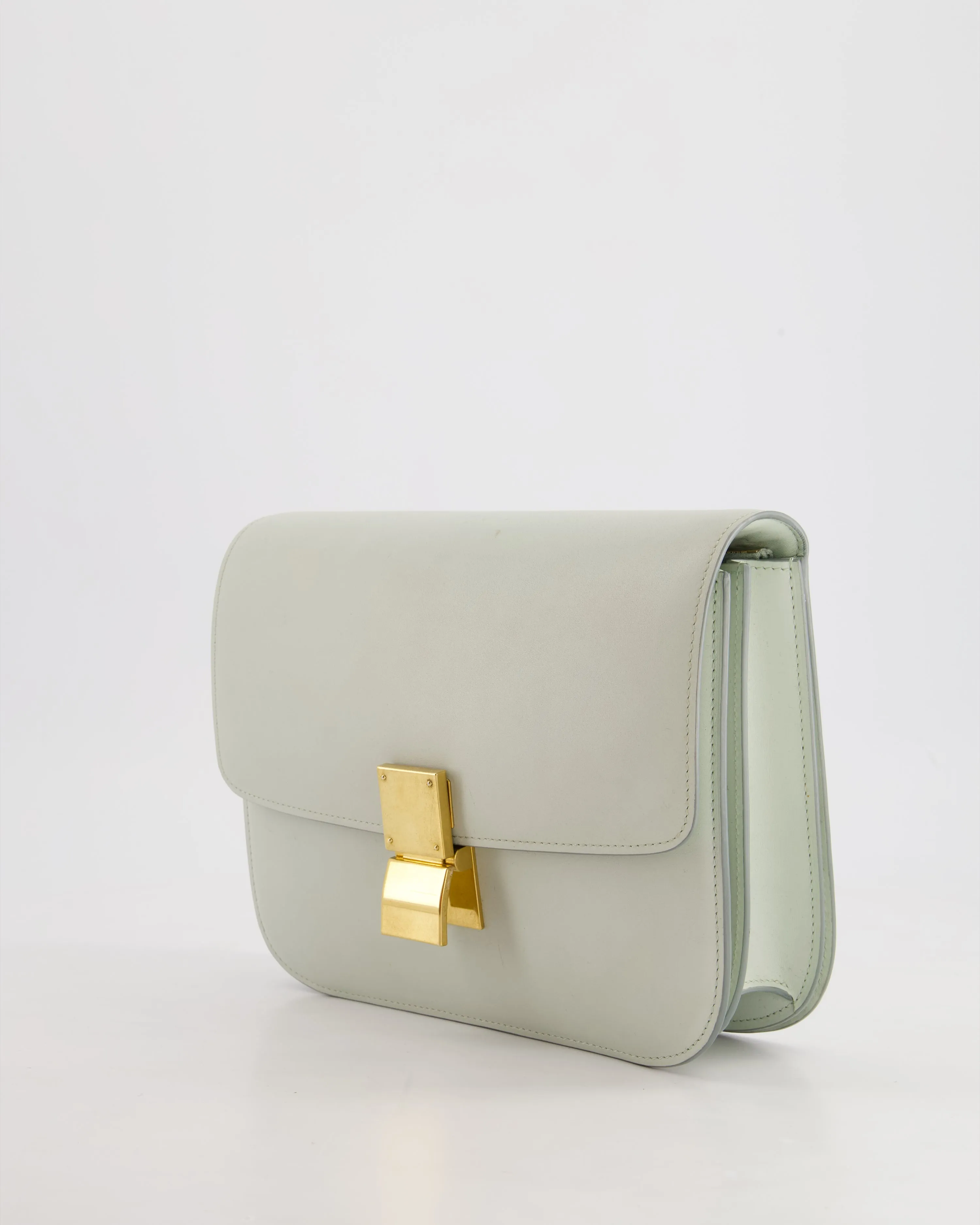 *FIRE PRICE* Cline Sage Green Medium Shoulder Bag in Calfskin Leather with Gold Hardware RRP 3100