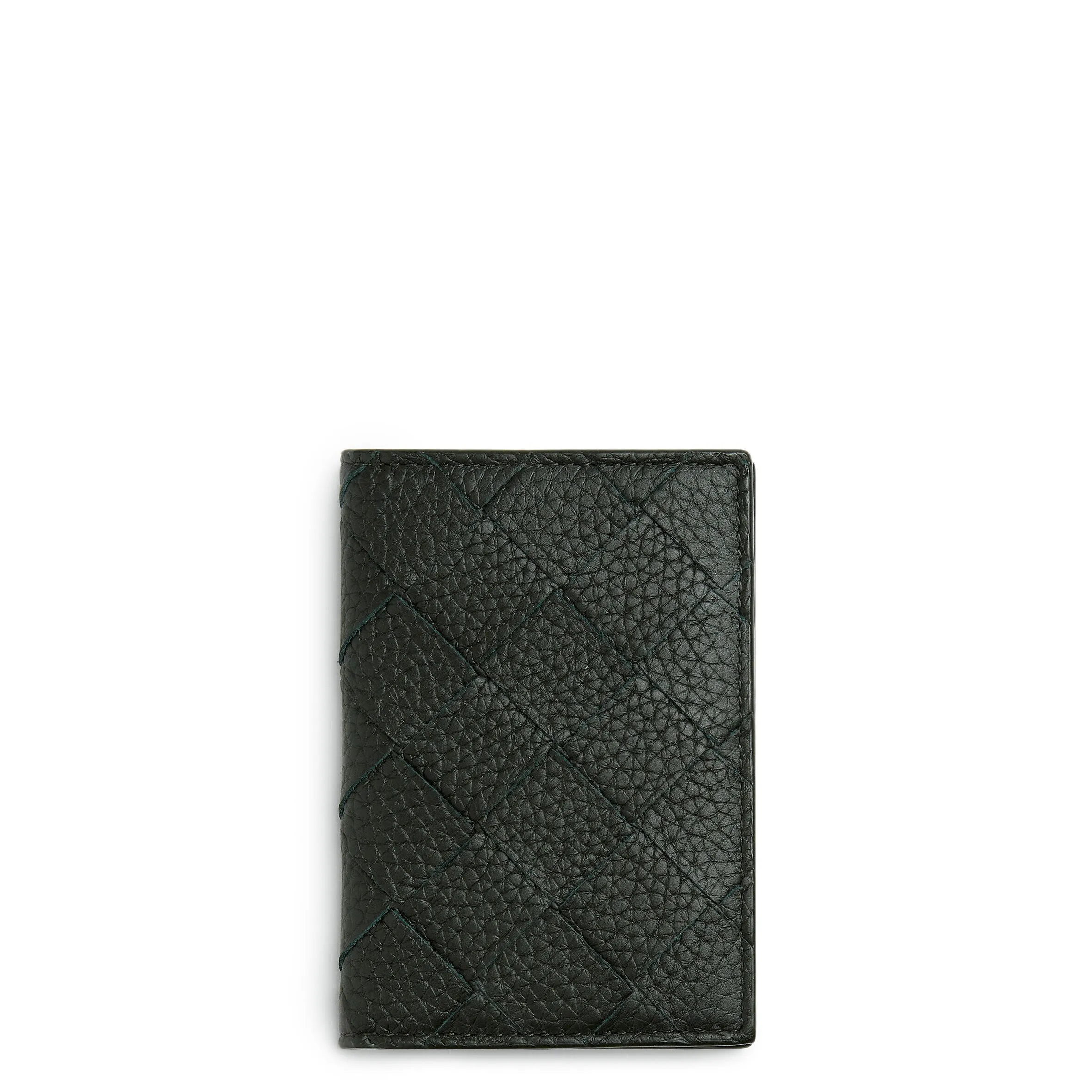 Flap Card Case Grain, Dark Green