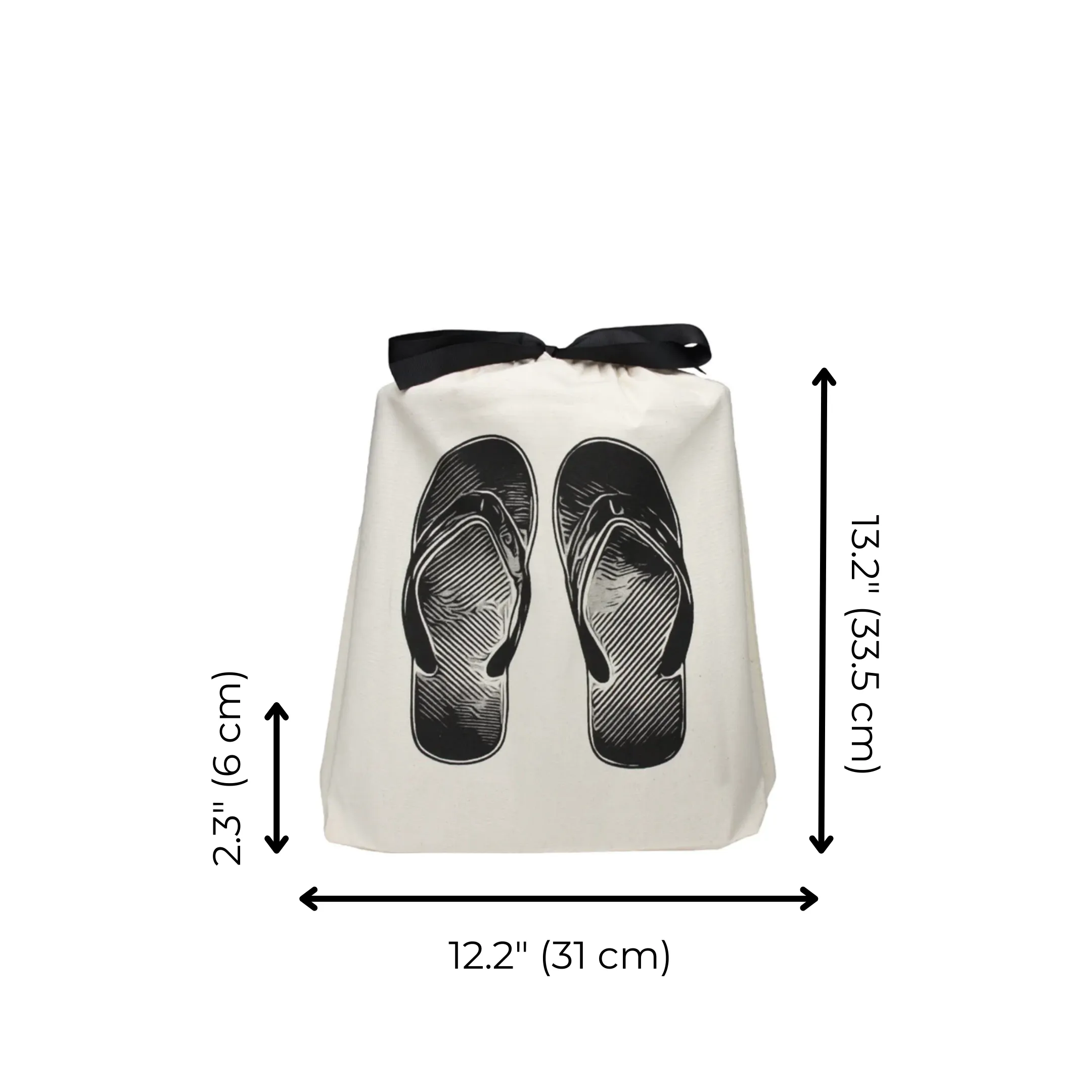 FlipFlopsShoe Bag, Cream