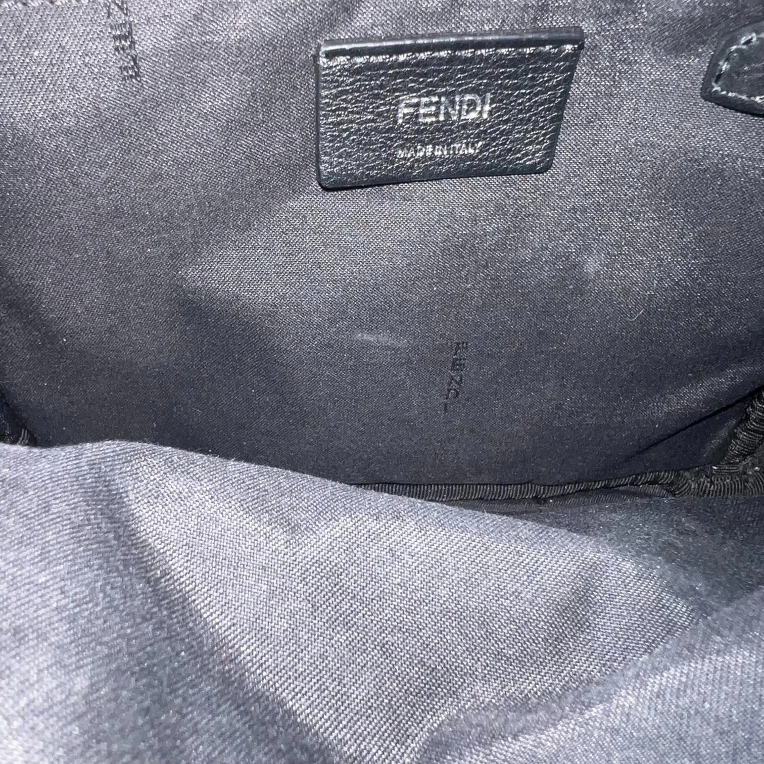 Fox Fur Monster Eyes Backpack Nylon Vitello Dolce Black SHW