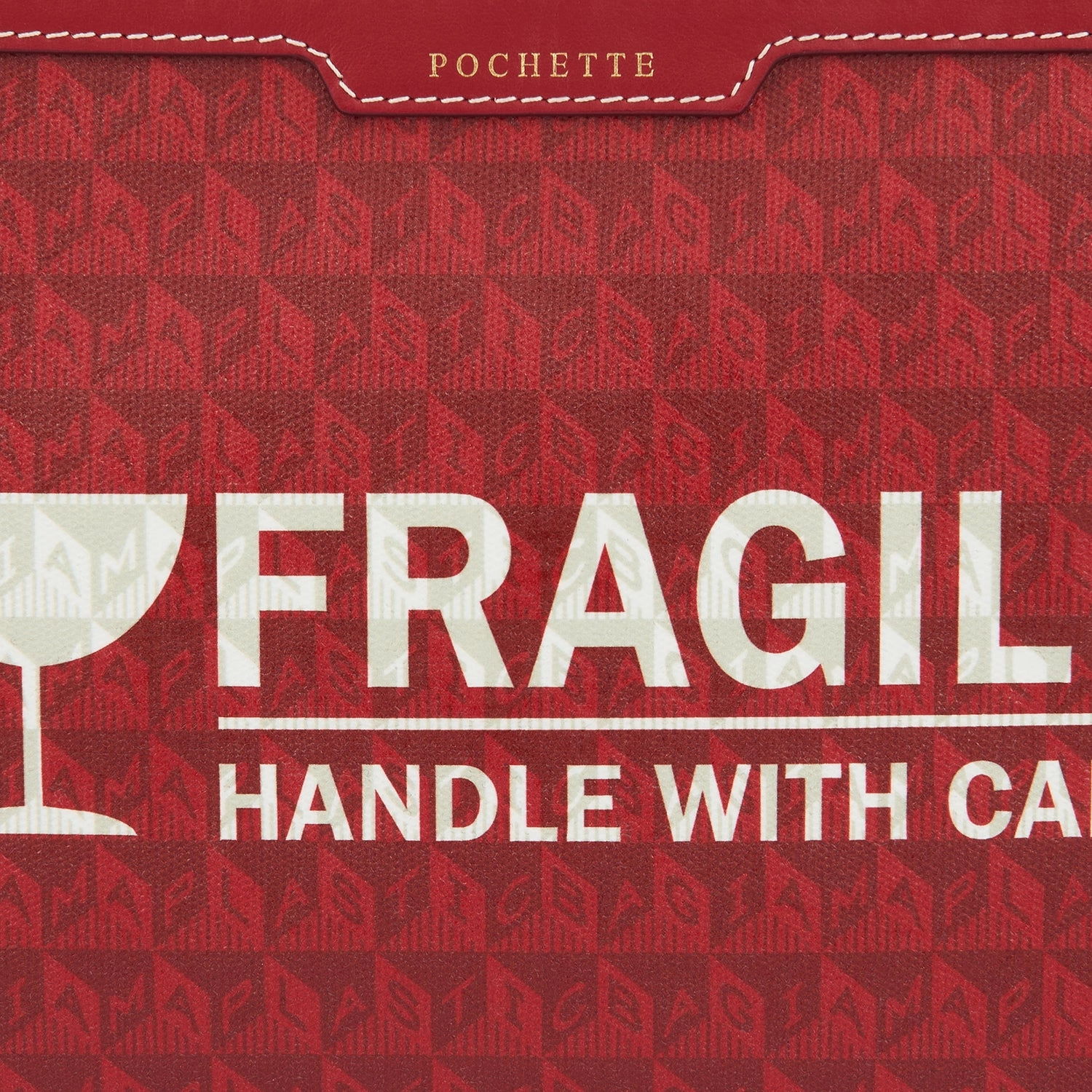Fragile I am a Plastic Bag Pochette