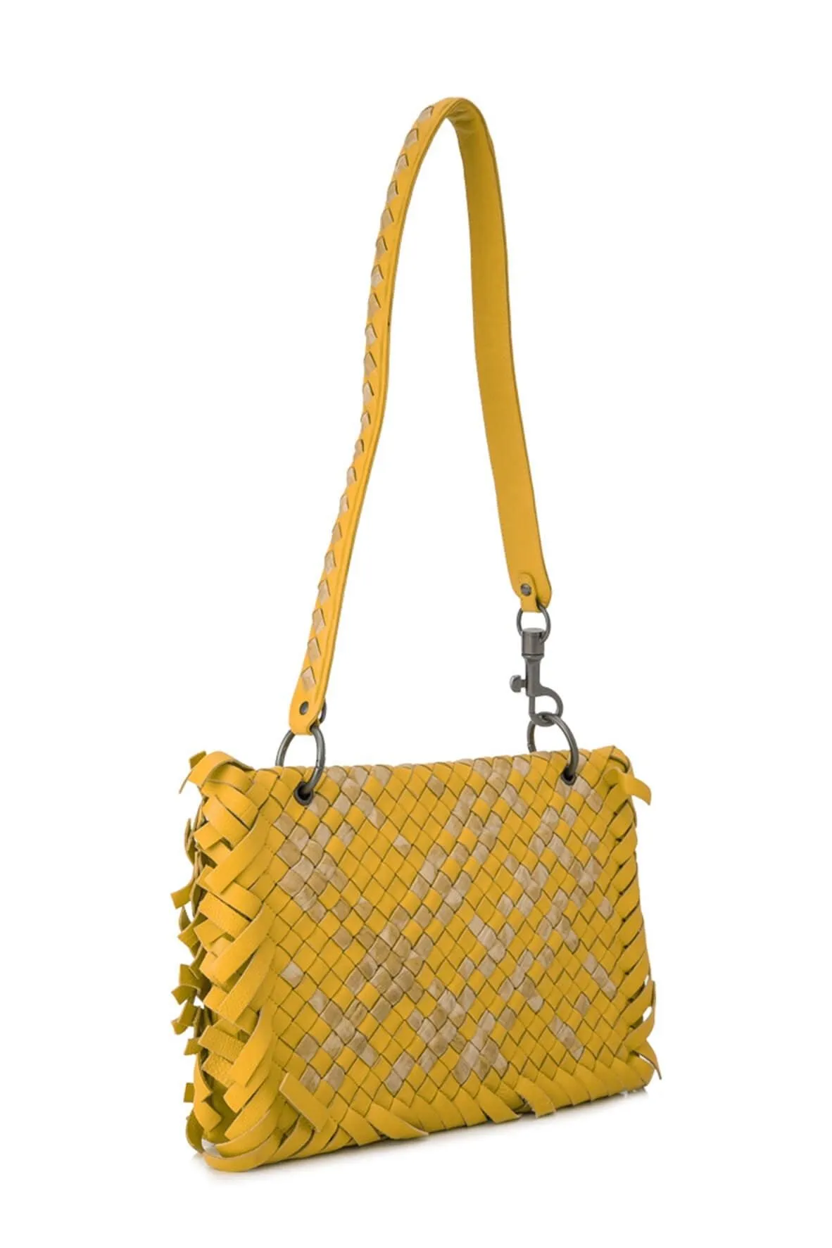 Fringe Intrecciato Nappa Shoulder Bag
