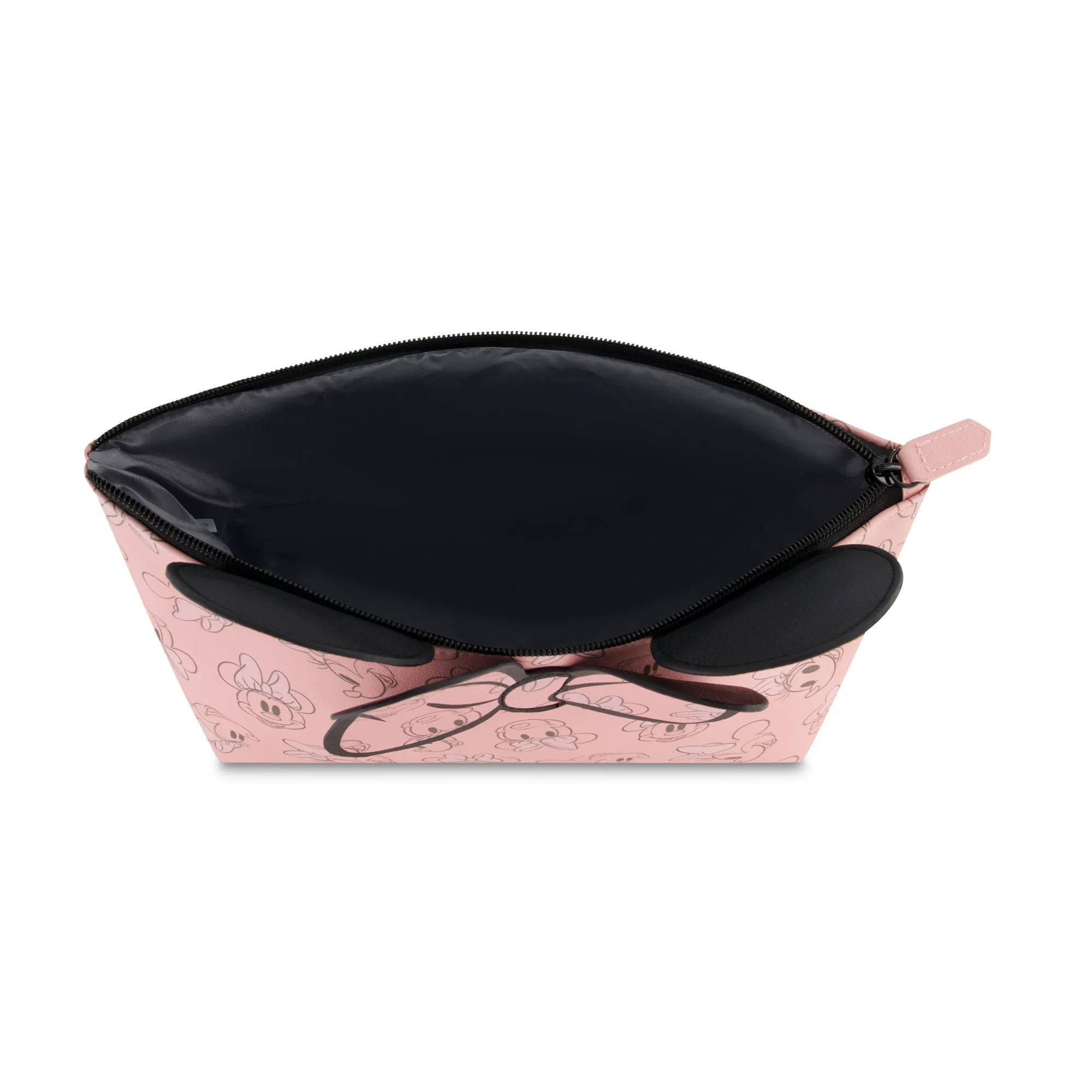 Ful Minnie Mouse 3D Bow and Ears Trapezoid Cosmetic Bag
