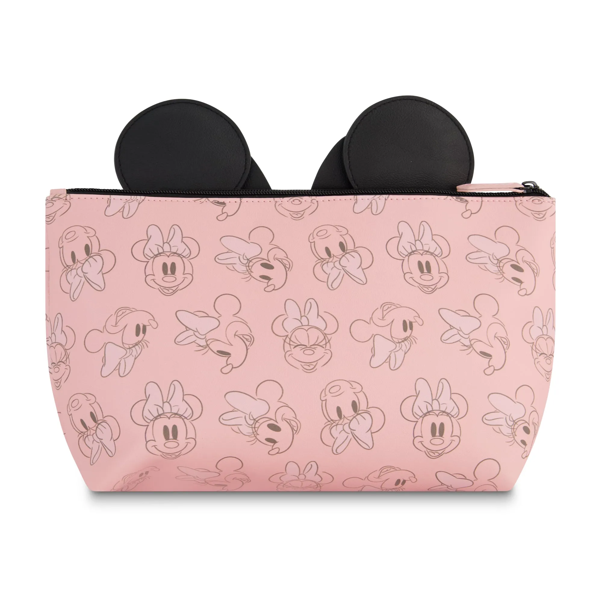 Ful Minnie Mouse 3D Bow and Ears Trapezoid Cosmetic Bag