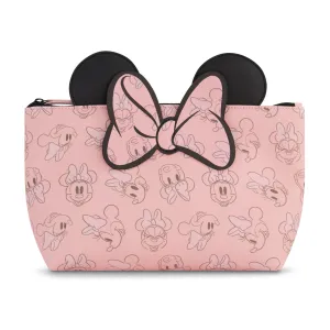 Ful Minnie Mouse 3D Bow and Ears Trapezoid Cosmetic Bag