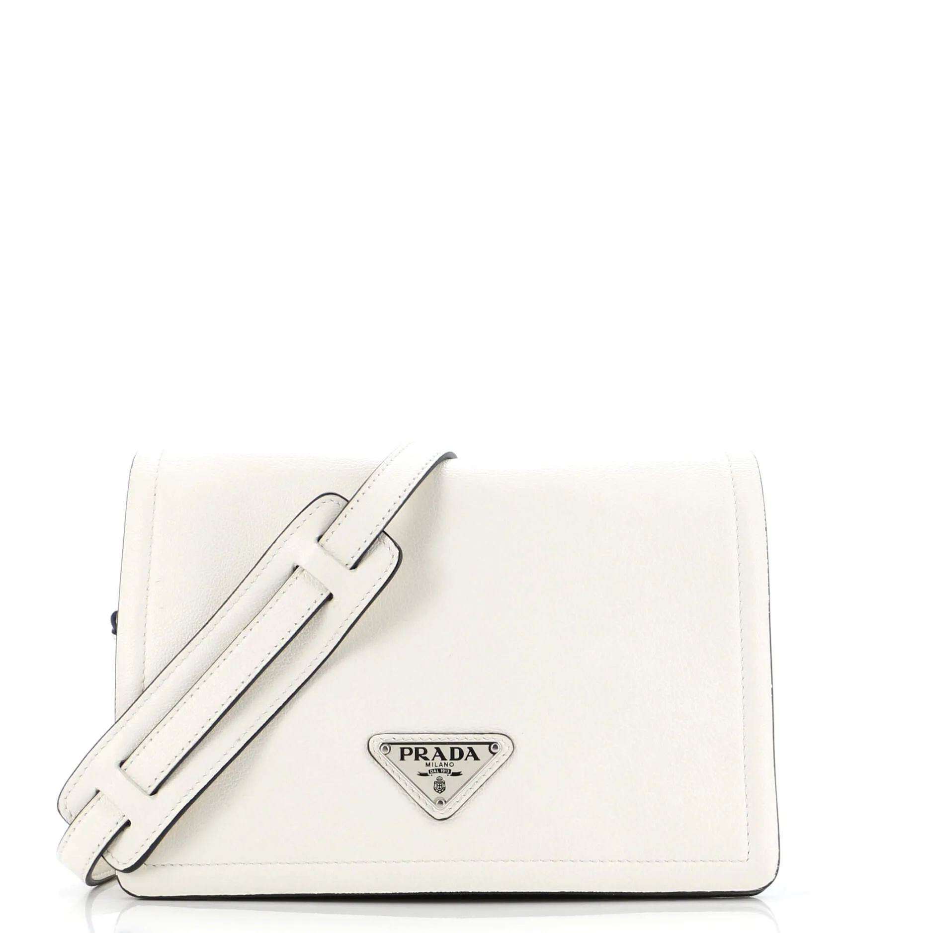 Full Flap Shoulder Bag Glace Calf Small