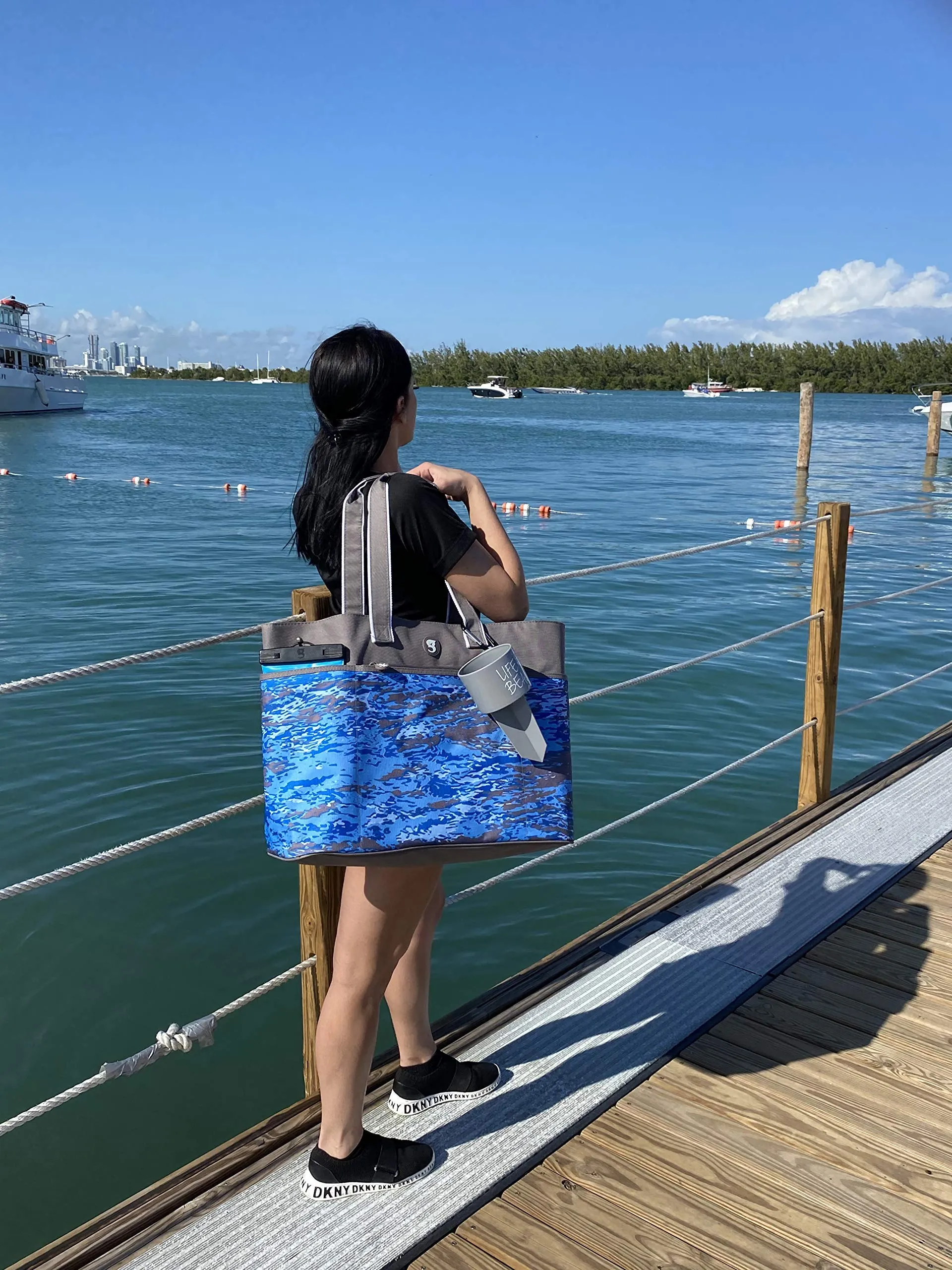 Geckobrands Oversized Beach Tote