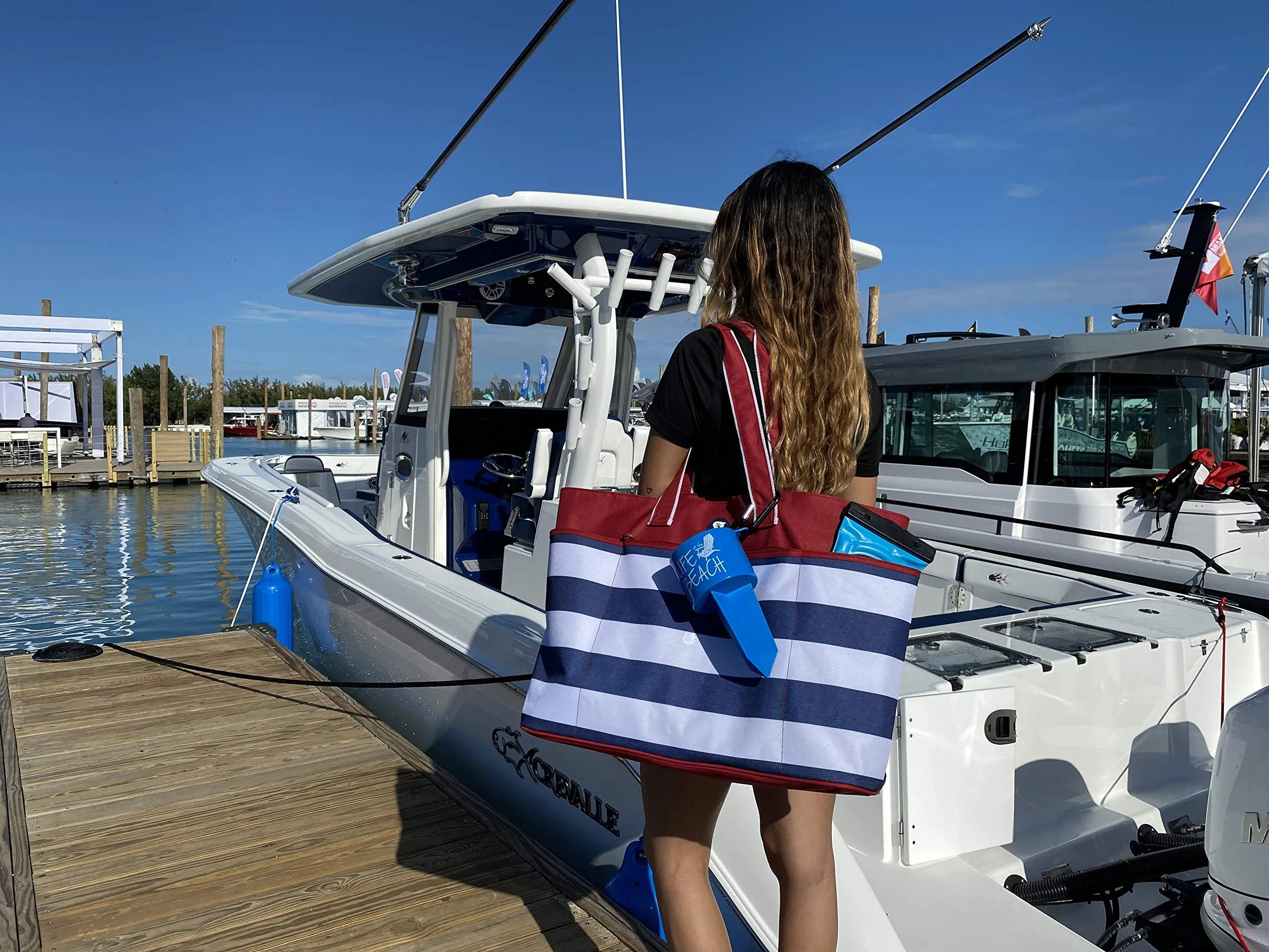 Geckobrands Oversized Beach Tote