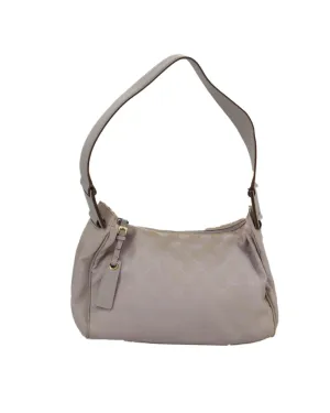 GG Canvas Shoulder Bag with Gold Accents