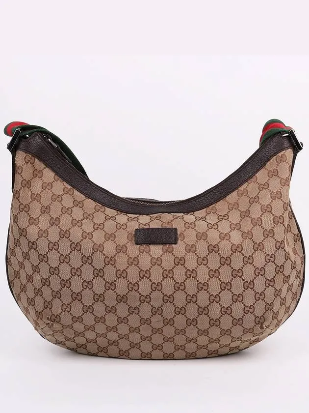 GG fabric three stripe large hobo shoulder bag 189752