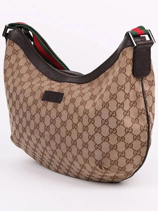 GG fabric three stripe large hobo shoulder bag 189752