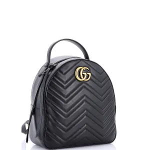 GG Marmont Backpack Matelasse Leather Small