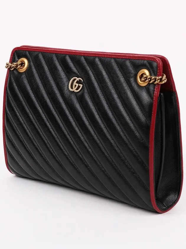 GG Marmont bicolor chain shoulder bag 524592