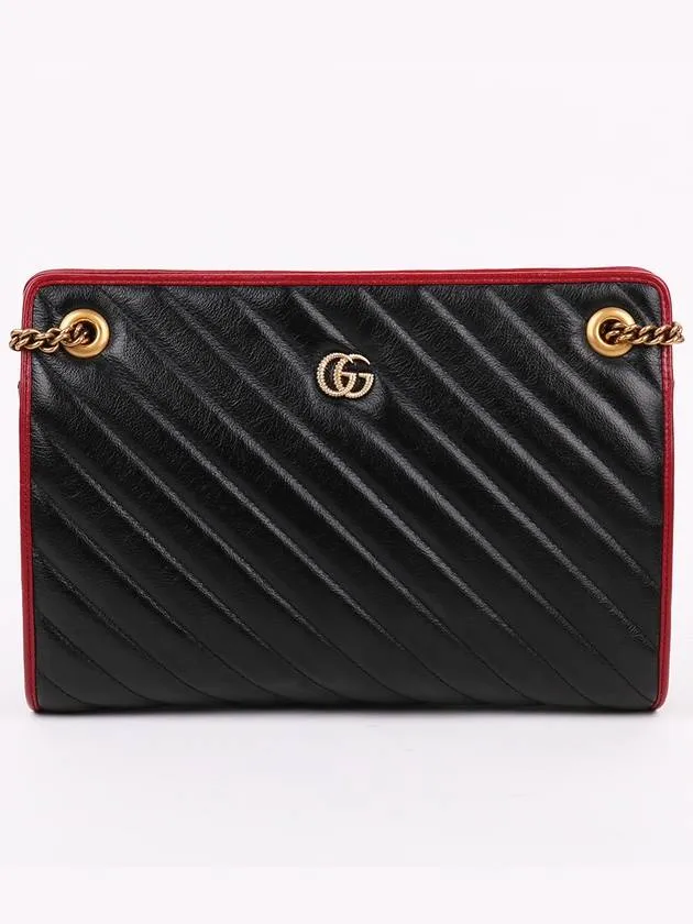 GG Marmont bicolor chain shoulder bag 524592