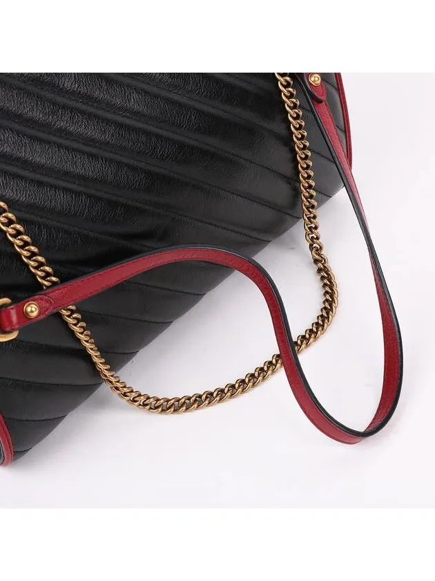 GG Marmont bicolor chain shoulder bag 524592