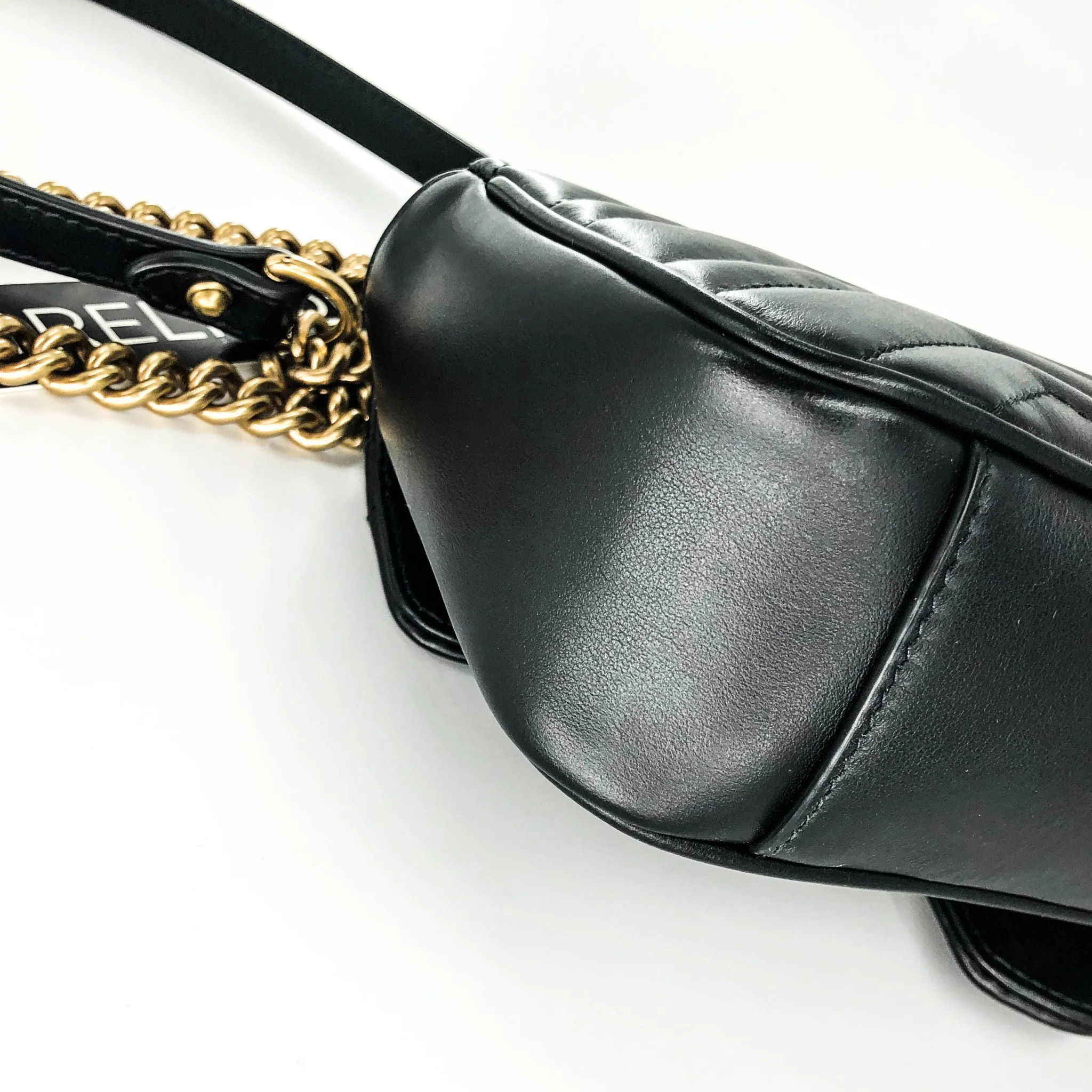 GG Marmont Black Mini Matelass Shoulder Bag