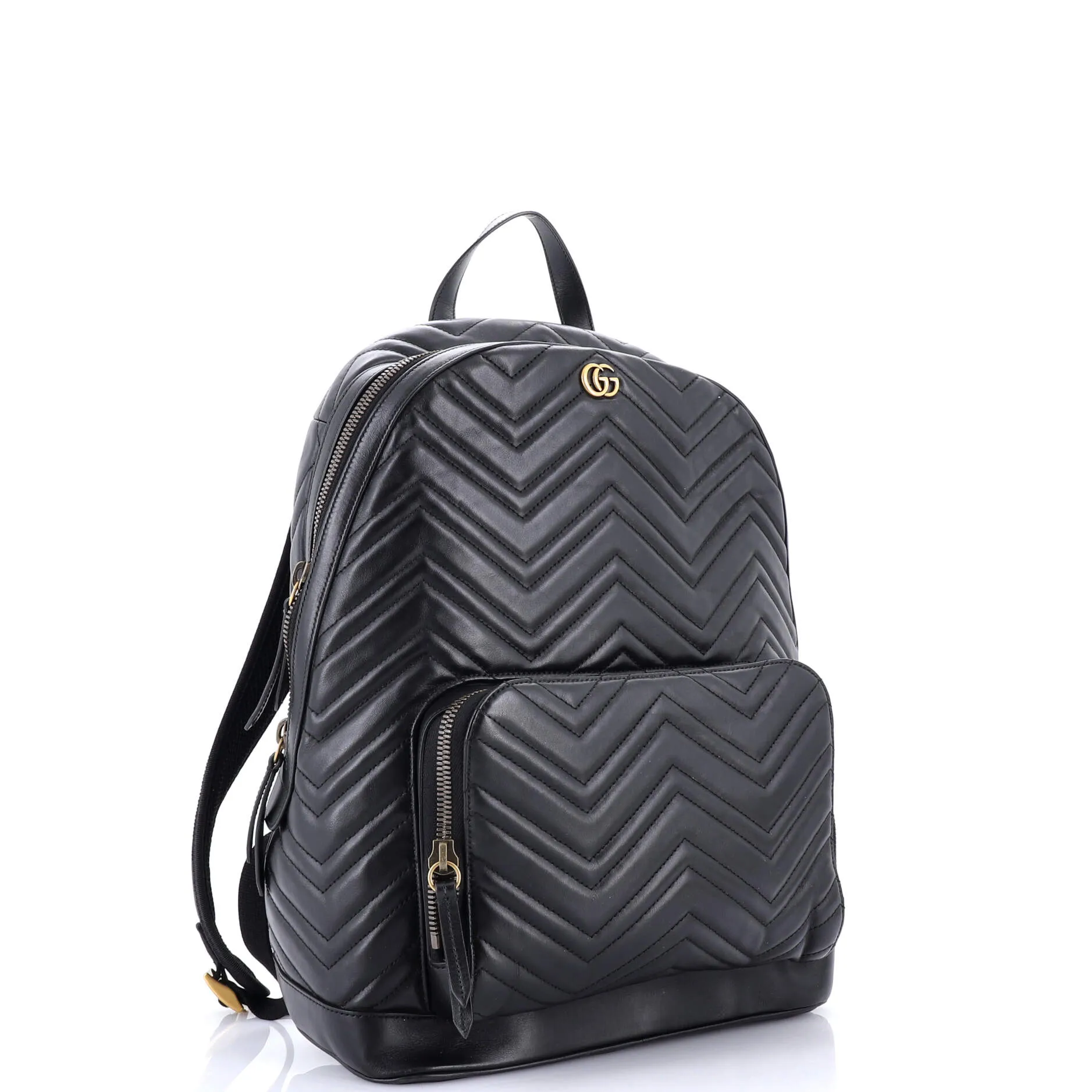 GG Marmont Pocket Backpack Matelasse Leather Medium