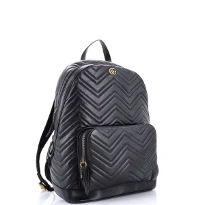 GG Marmont Pocket Backpack Matelasse Leather Medium
