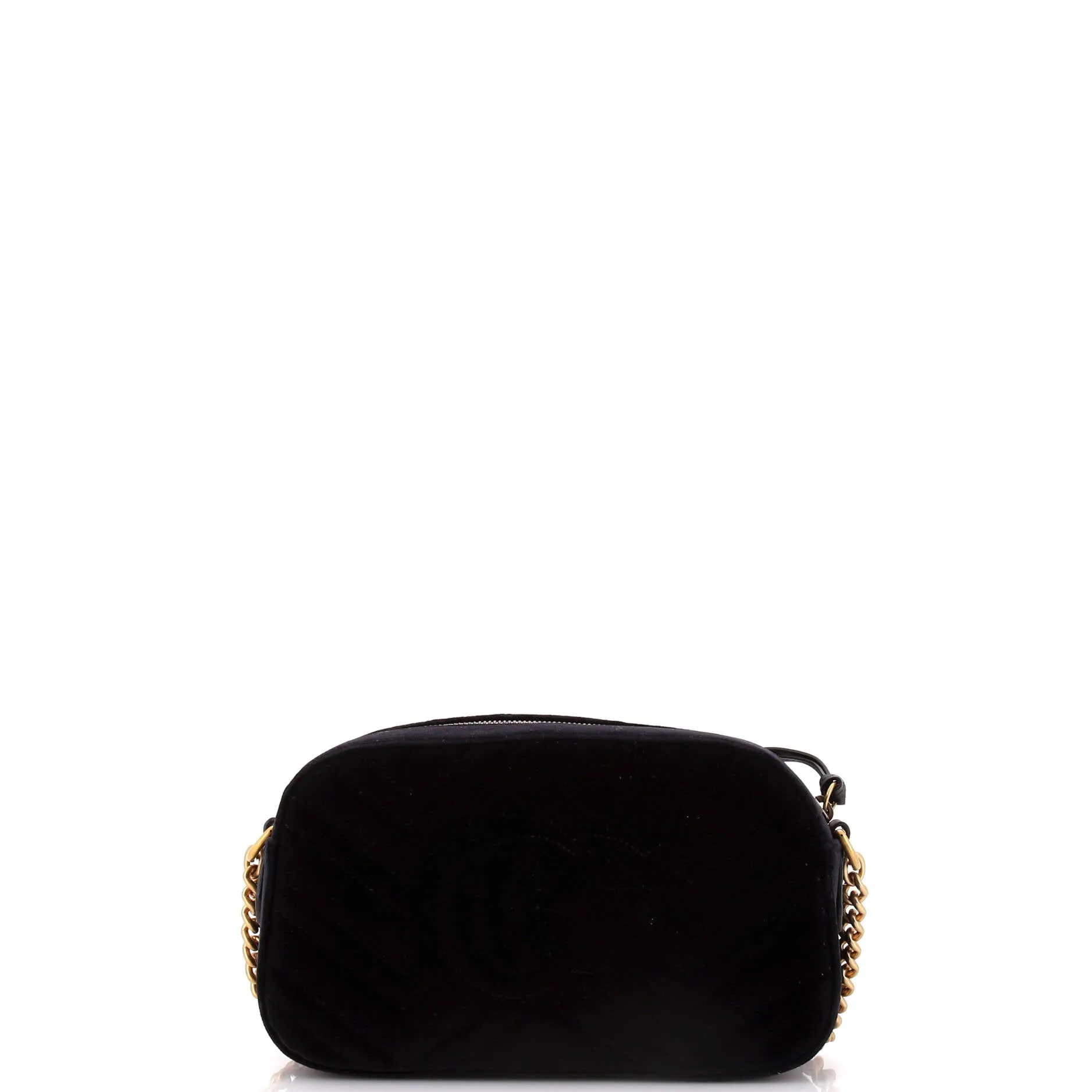 GG Marmont Shoulder Bag Matelasse Velvet with Applique Small