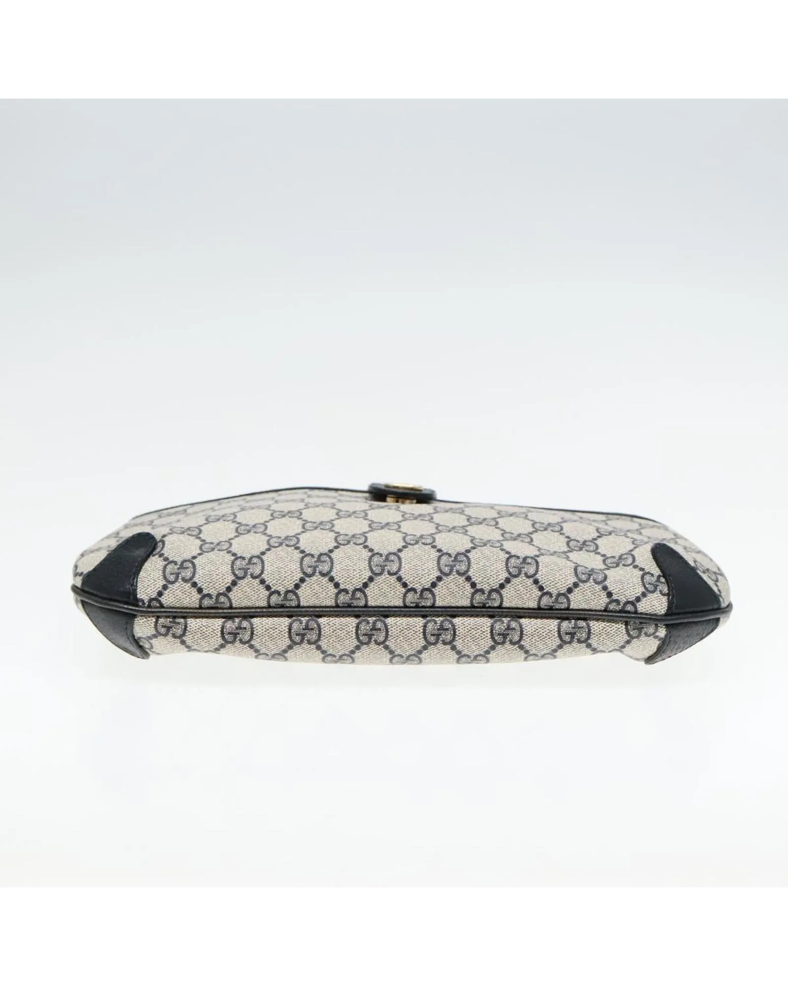 GG Supreme Sherry Line Shoulder Bag with Gold and Red Accents