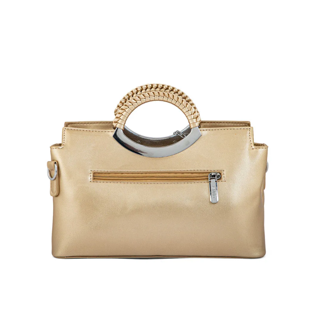 Golden Formal Hand Bag P36161