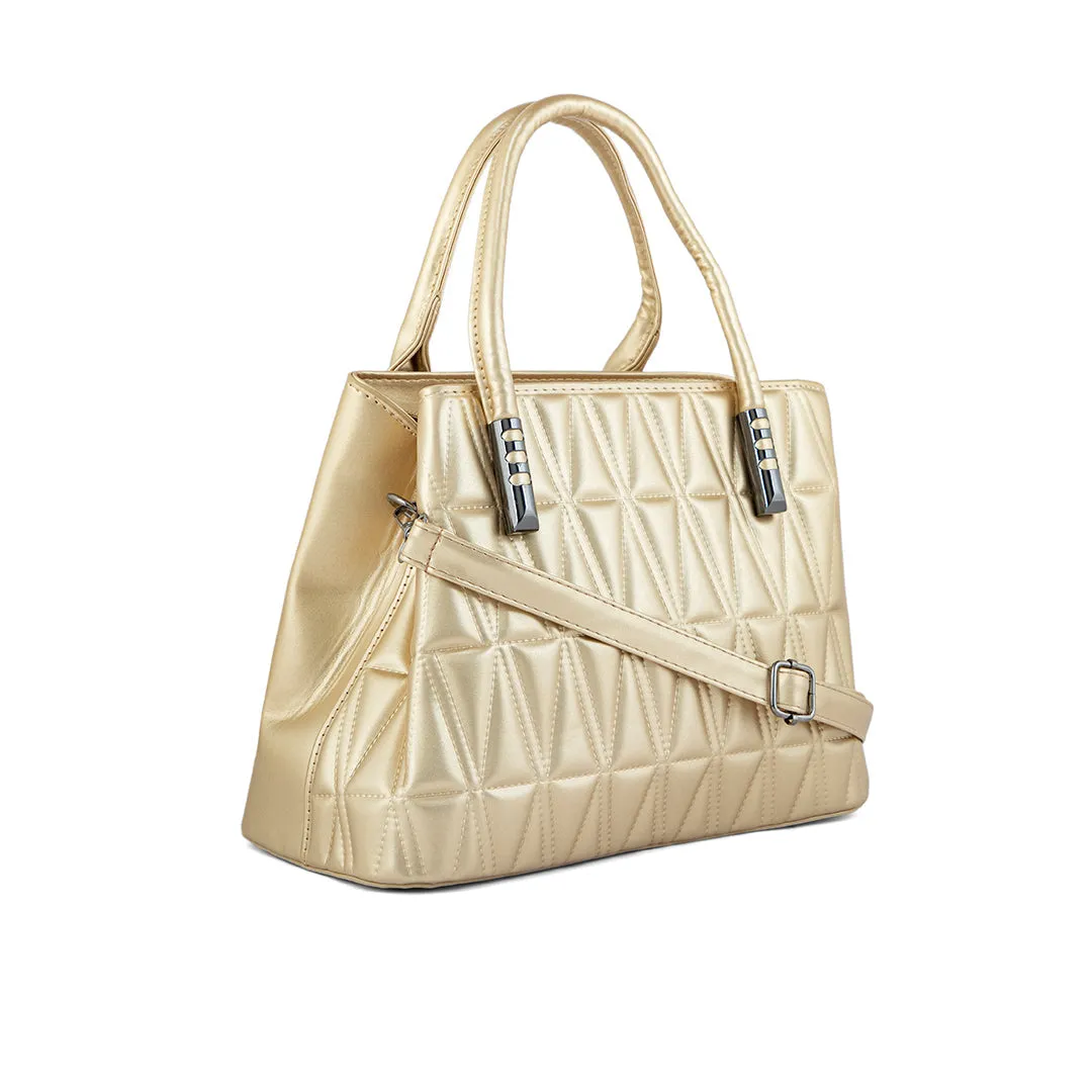 Golden Formal Hand Bag P36245