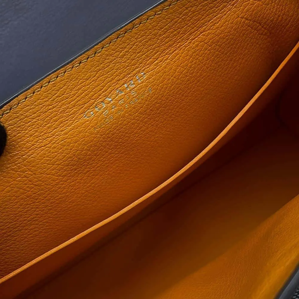 GOYARD Saigon 2way Shoulder Bag GraySAIGONMINTY51CL51P PVC Coated Canvas Leather Size Mini