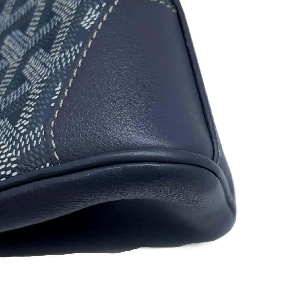 GOYARD Saigon 2way Shoulder Bag GraySAIGONMINTY51CL51P PVC Coated Canvas Leather Size Mini