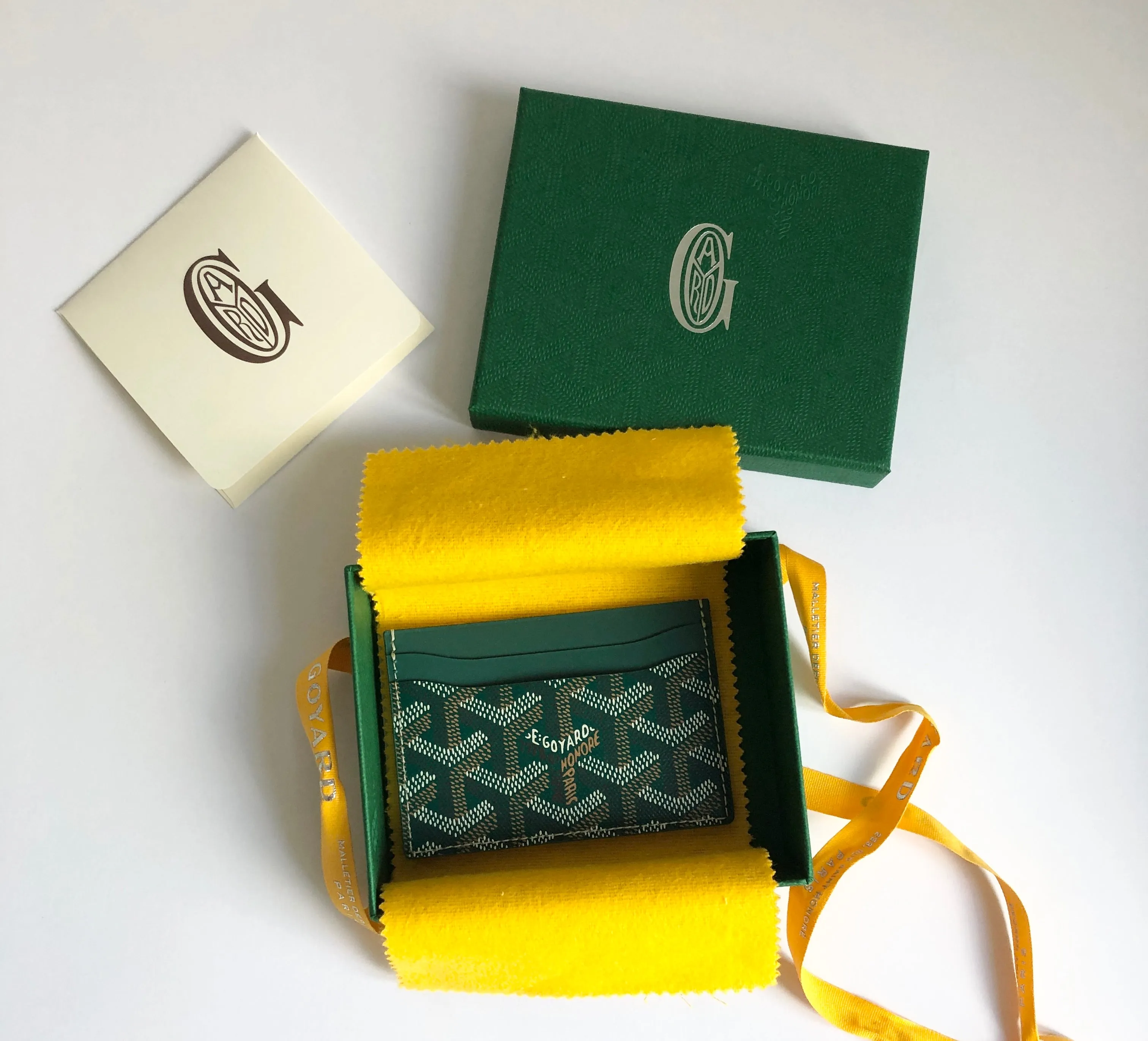 Goyard Saint Sulpice Card Holder - Green (NWT)