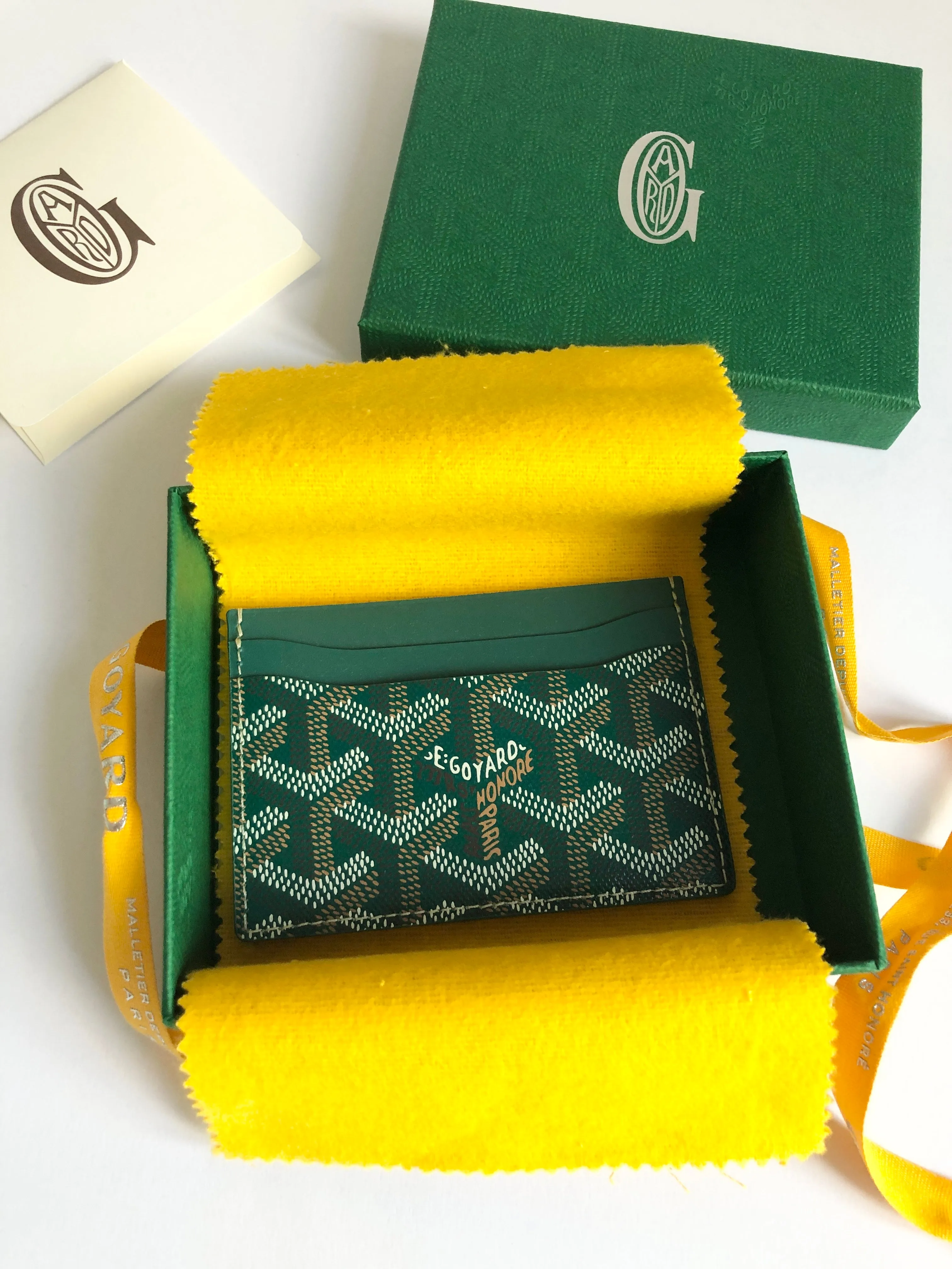 Goyard Saint Sulpice Card Holder - Green (NWT)