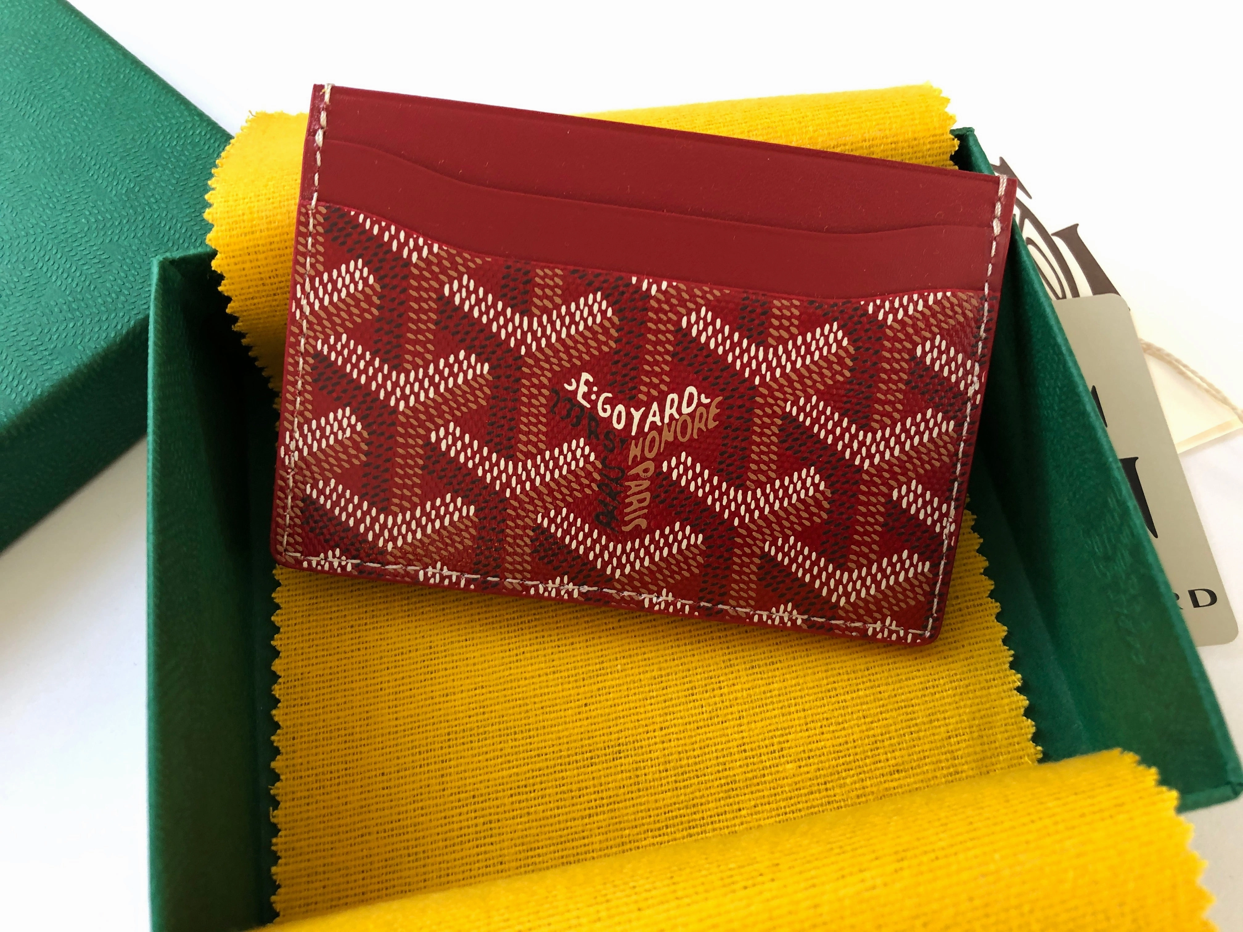 Goyard Saint Sulpice Card Holder - Red (NWT)