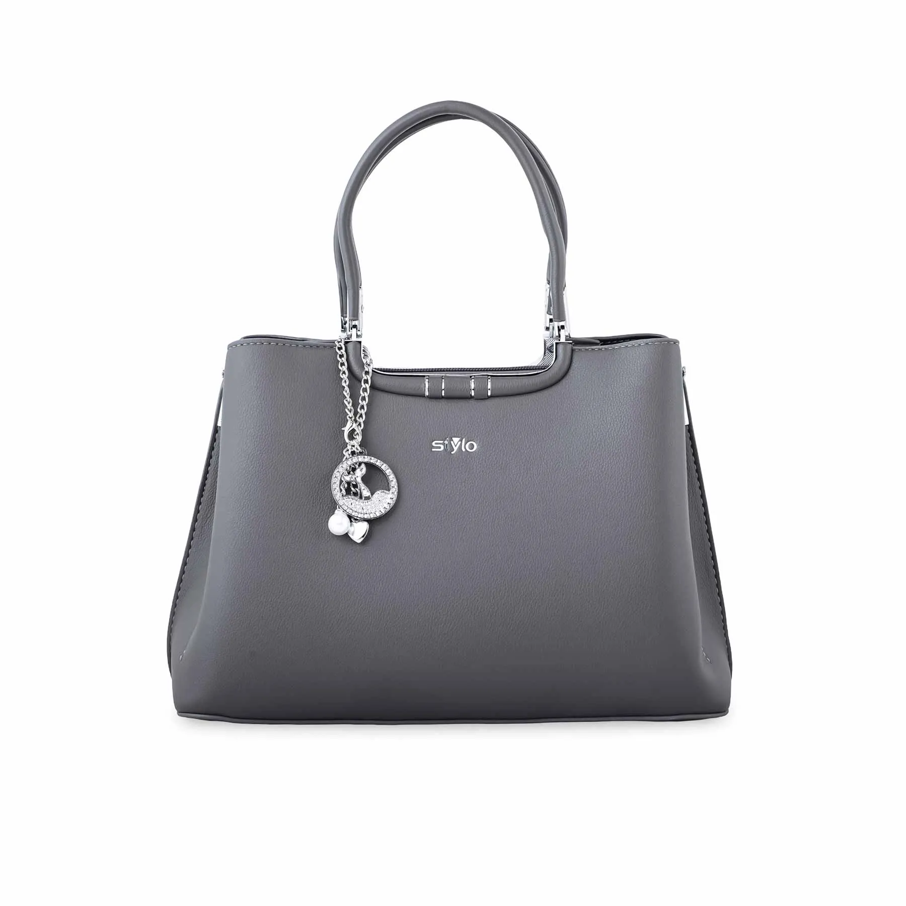 Grey Formal Hand Bag P36258