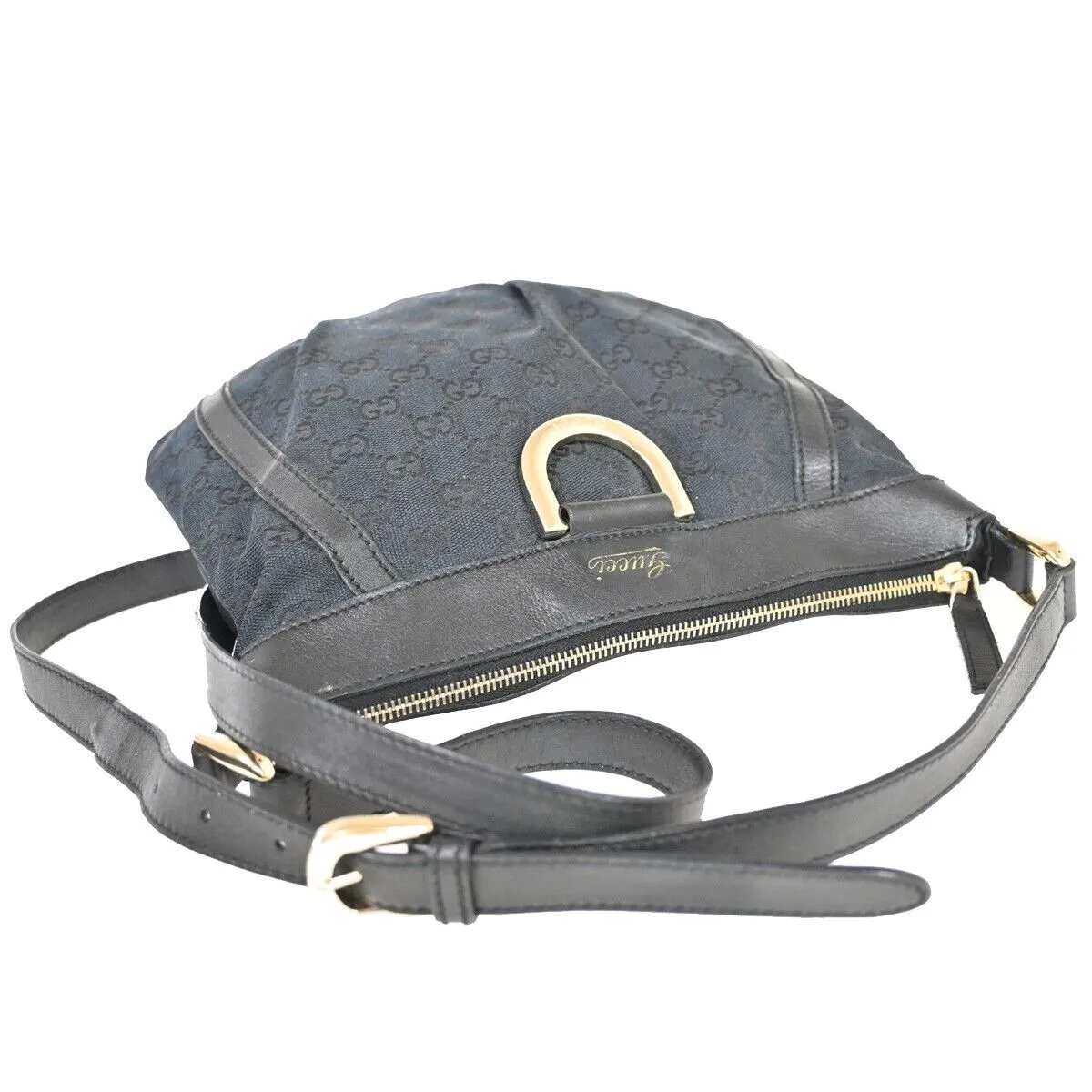 Gucci Abbey  Canvas Shoulder Bag ()