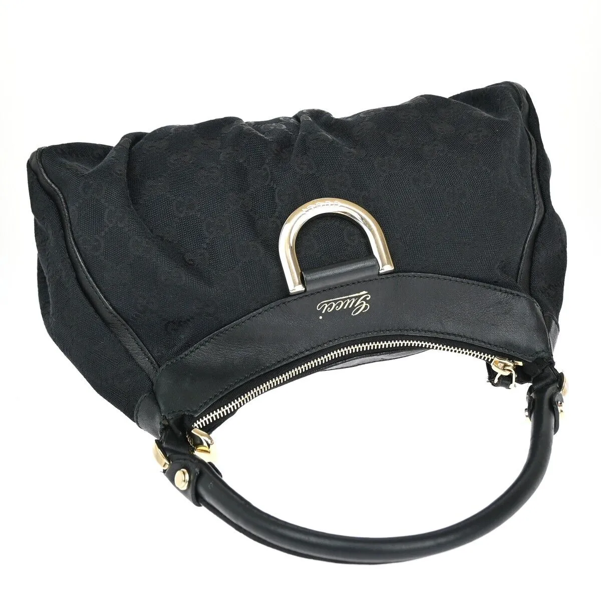 Gucci Abbey  Canvas Shoulder Bag ()
