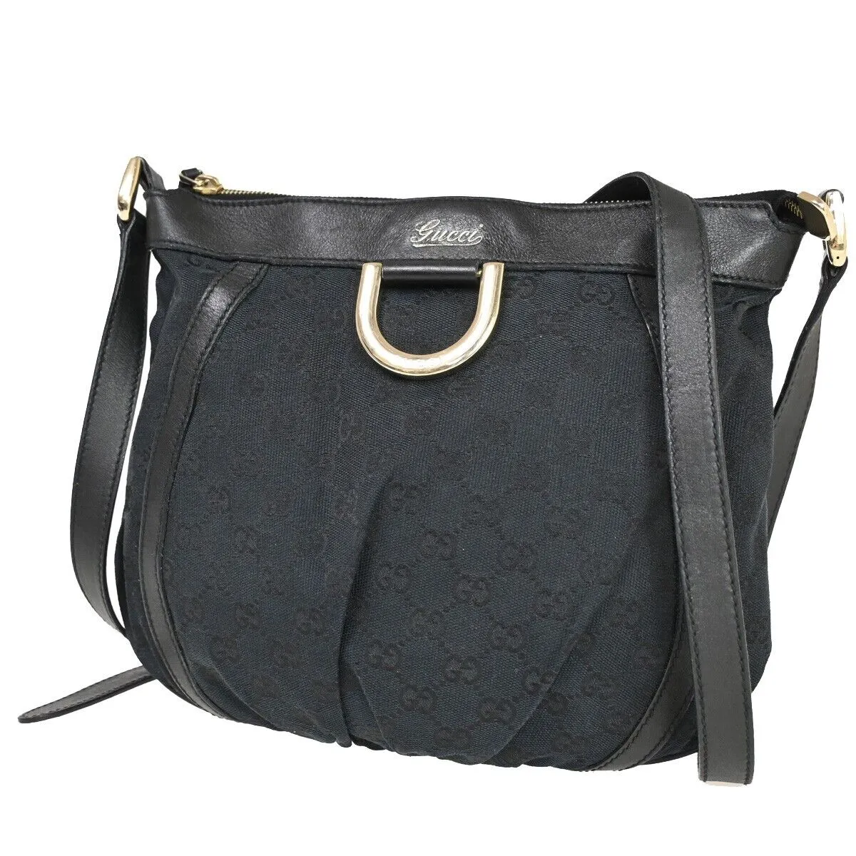 Gucci Abbey  Canvas Shoulder Bag ()